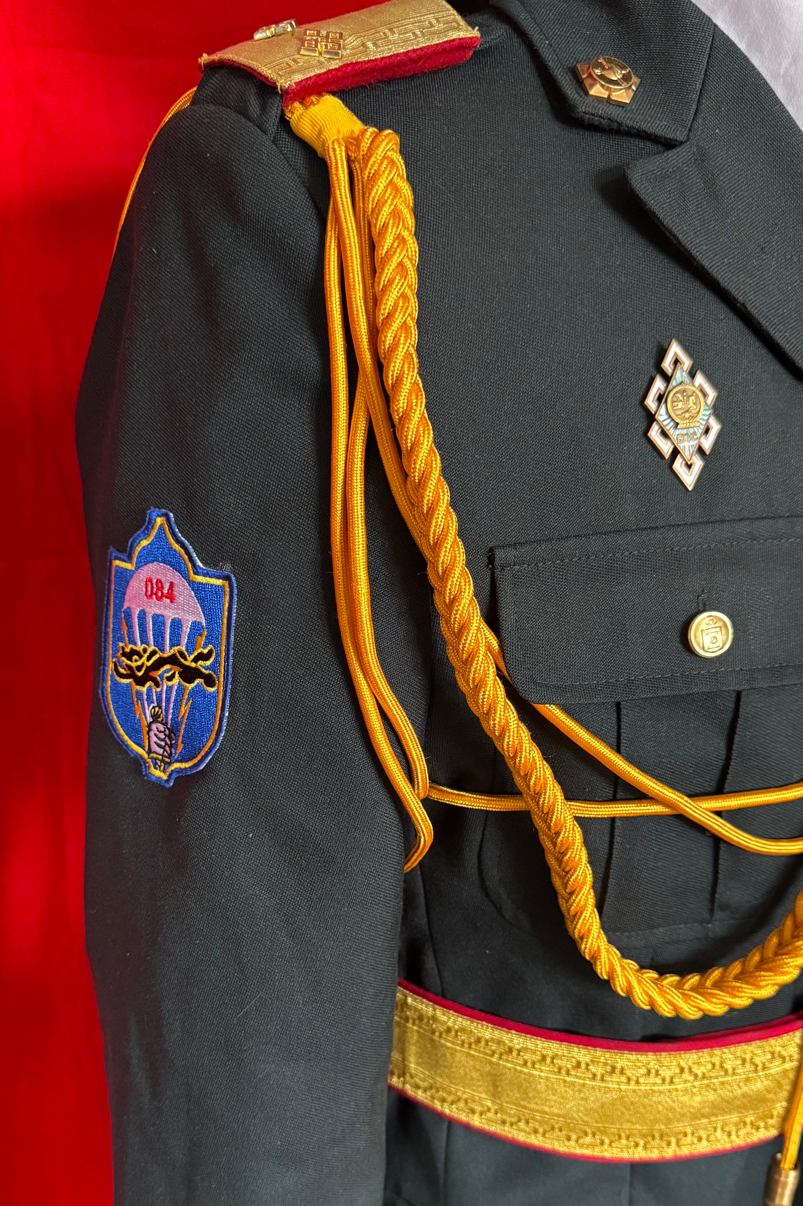2000s Mongolian Army Lieutenant Officer Parade Uniform Set Discontinued