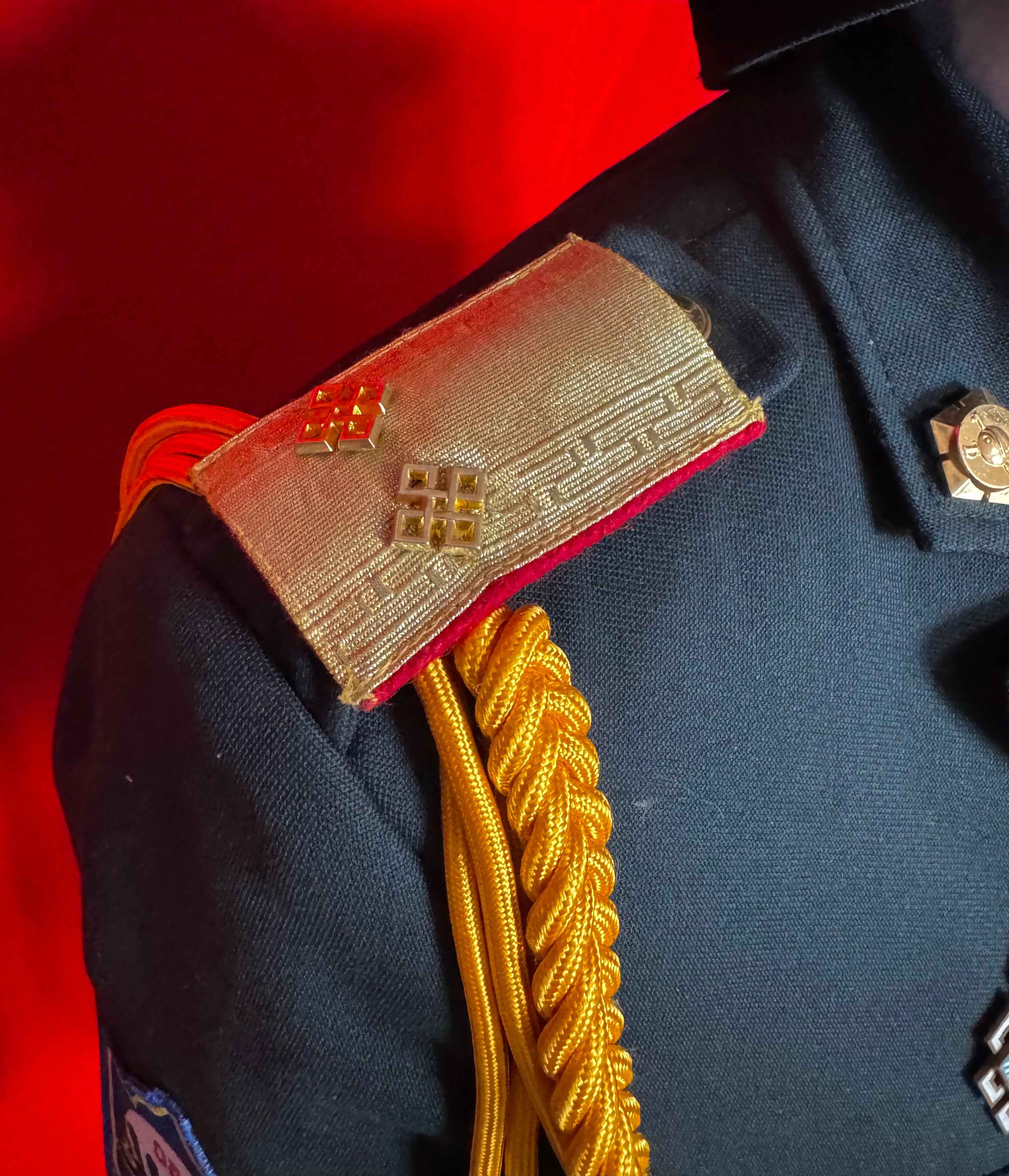 2000s Mongolian Army Lieutenant Officer Parade Uniform Set Discontinued