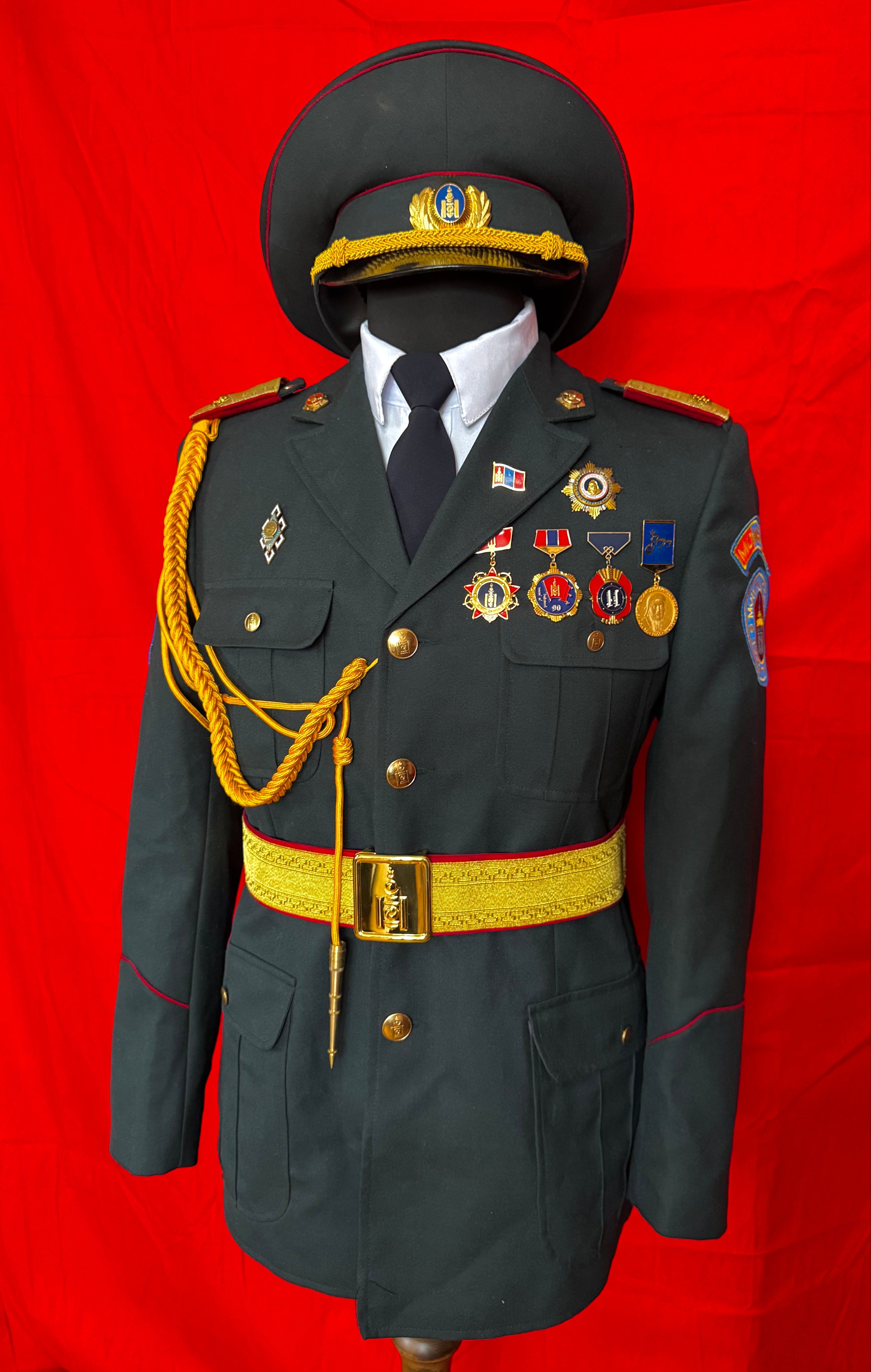 2000s Mongolian Army Lieutenant Officer Parade Uniform Set Discontinued