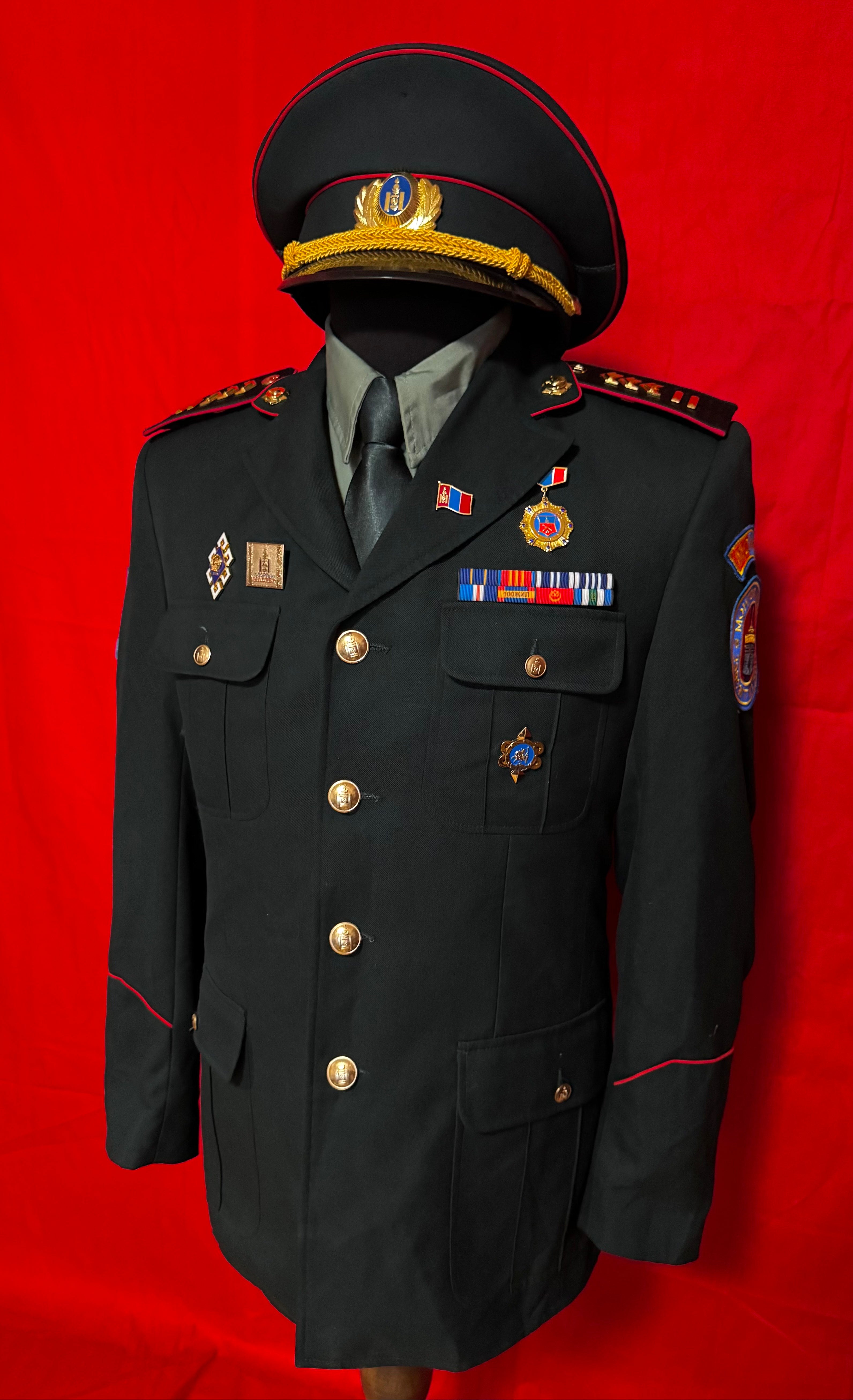 Mongolian Armed Forces Sergeant Major Officer Service Uniform Set