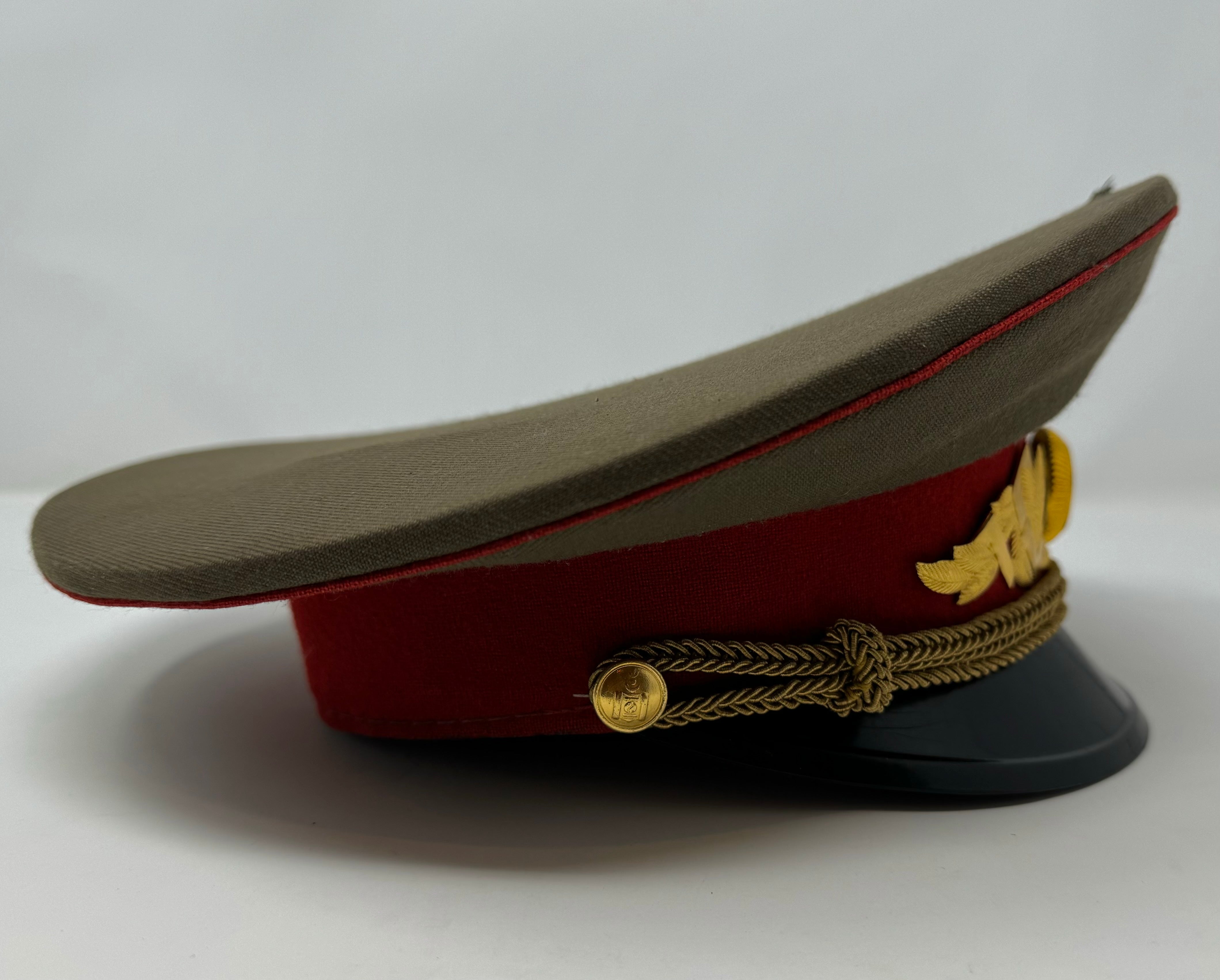 1980s Mongolian State Honor Guard Officer Visor Cap Vintage