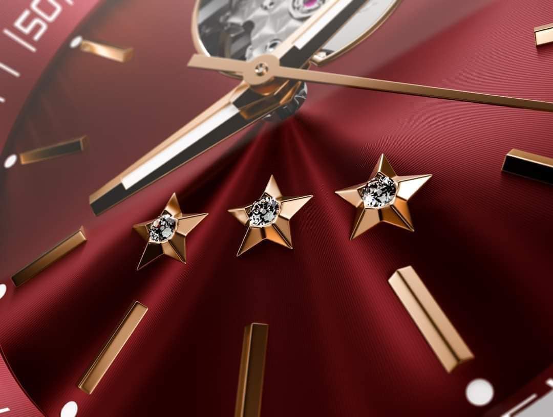 Mongolian Army Colonel Rank Swiss Made Watch With Diamonds Limited Edition