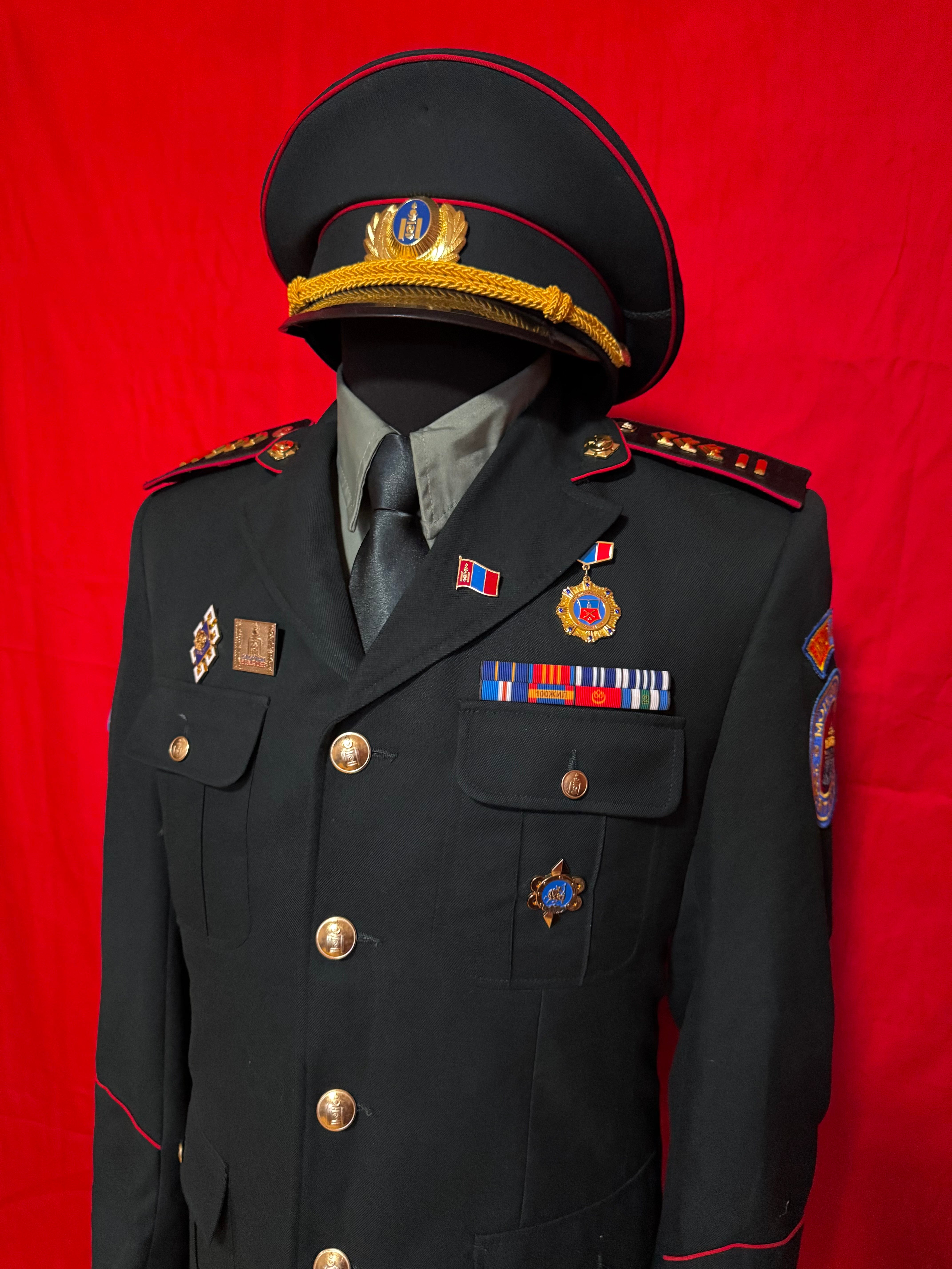 Mongolian Armed Forces Sergeant Major Officer Service Uniform Set