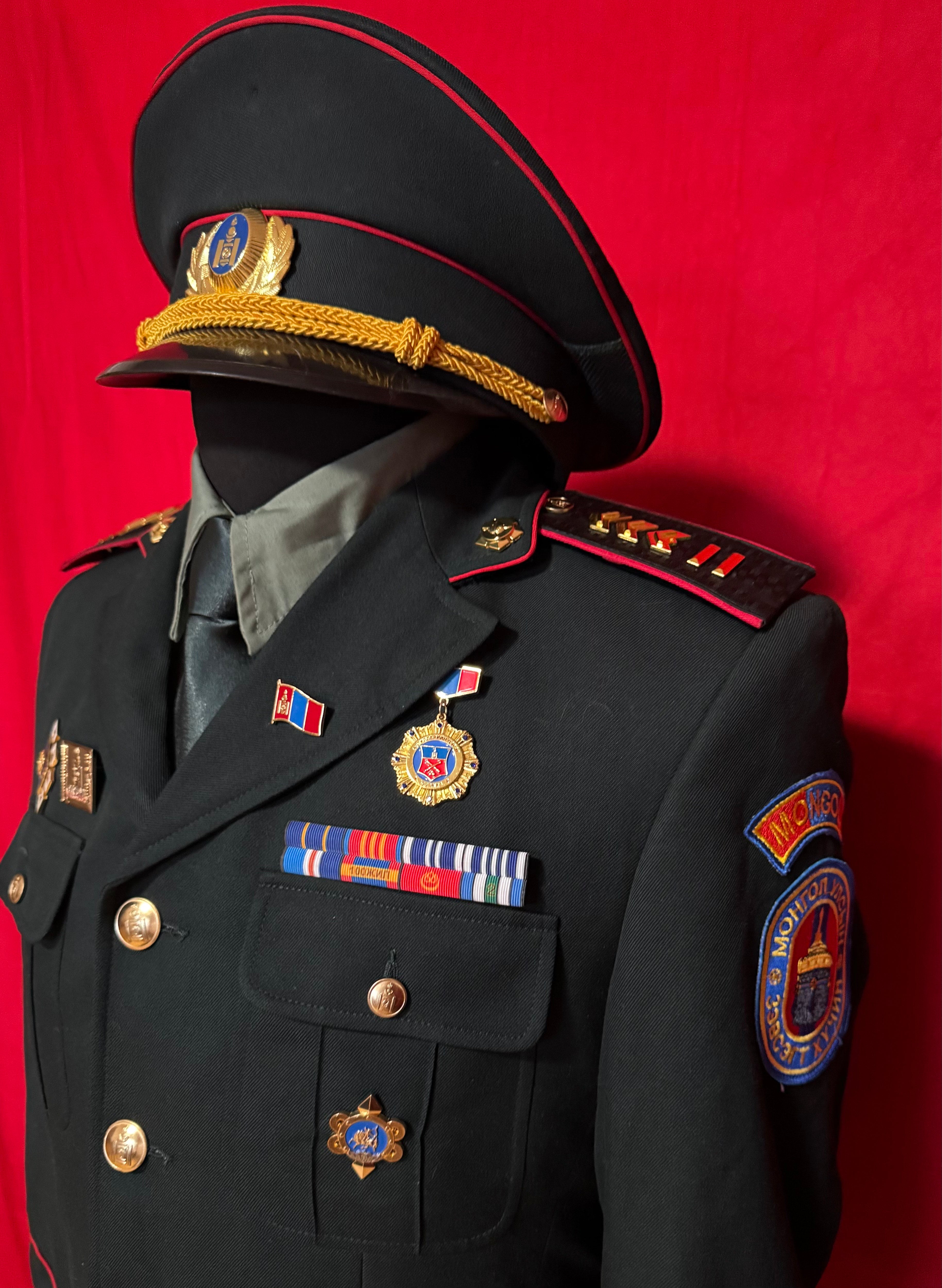 Mongolian Armed Forces Sergeant Major Officer Service Uniform Set