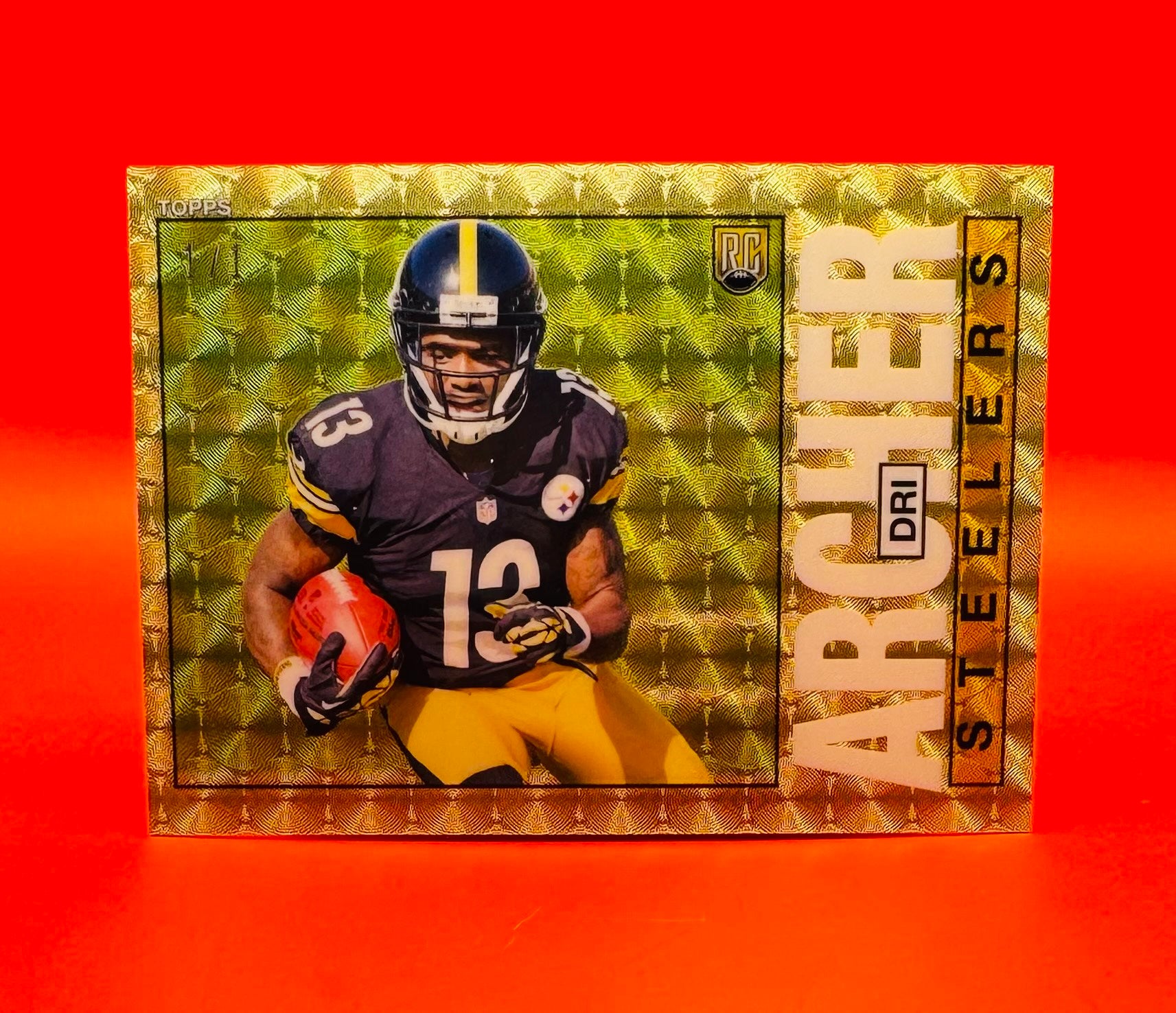 2014 Topps Dri Archer RC Superfractor American Football Card 1/1