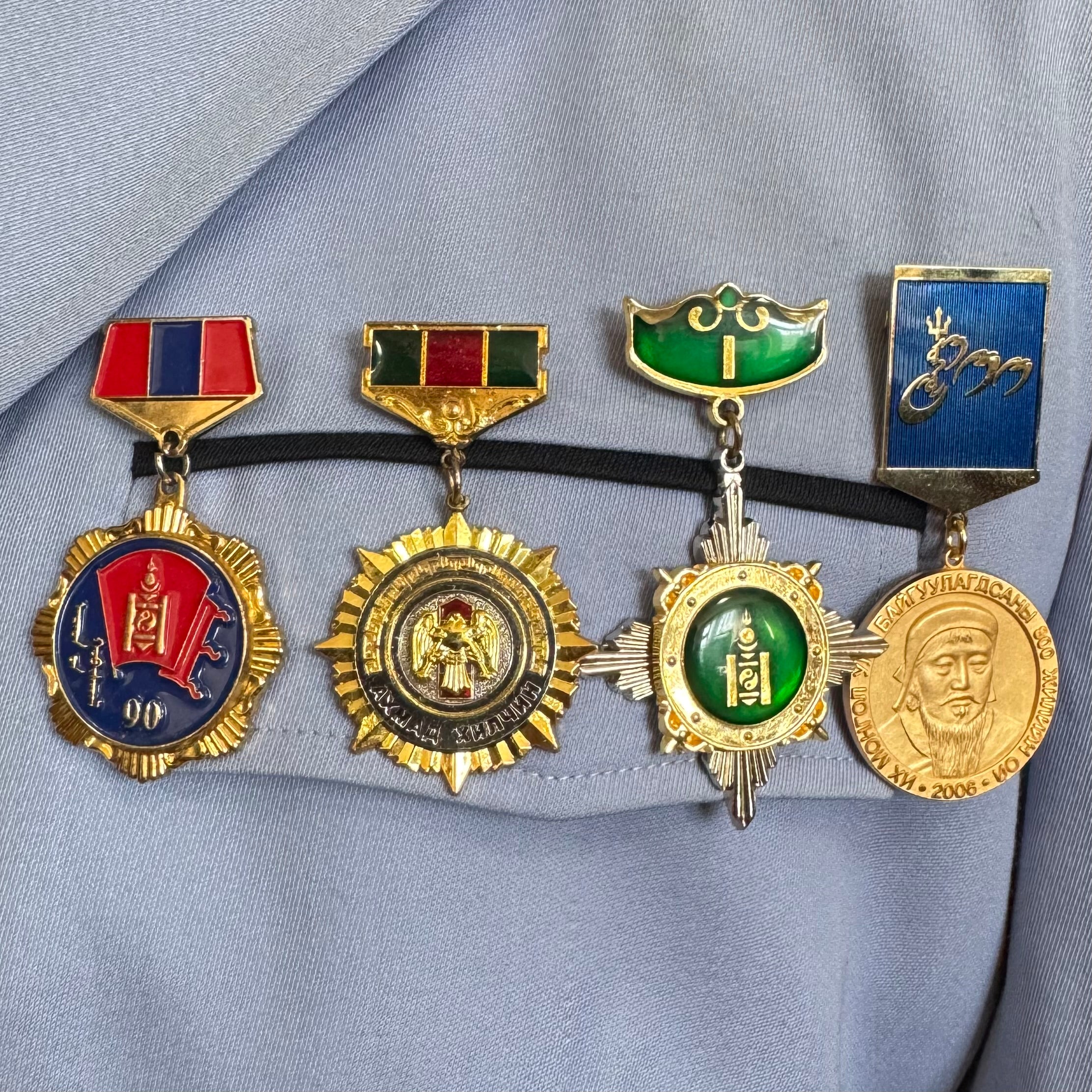2010s Mongolian Border Troops Colonel's Full Parade Uniform – Complete with Aiguilette, Parade Belt & Awards Group, Original Issue