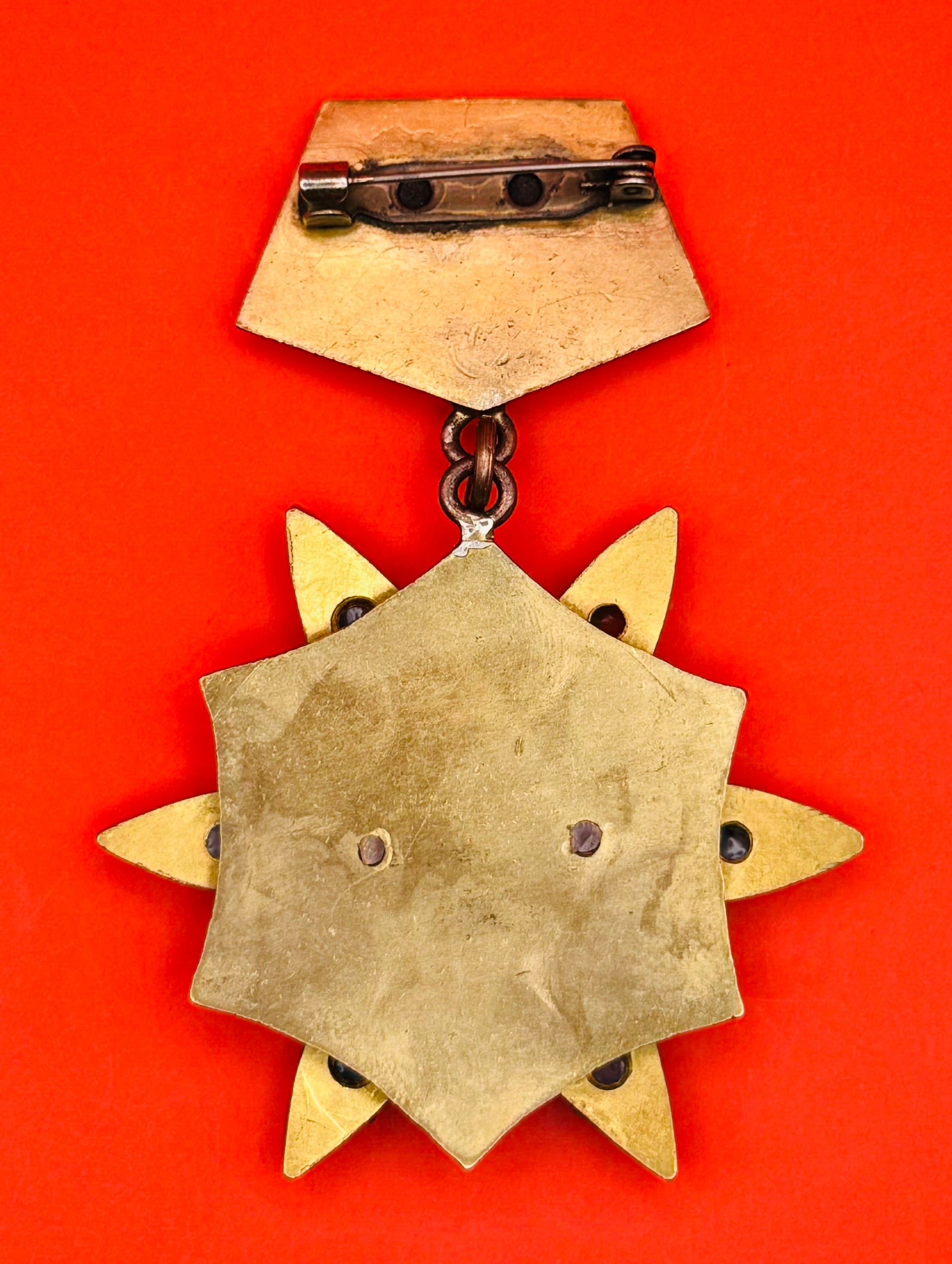 Mongolian Hero Of The People Badge