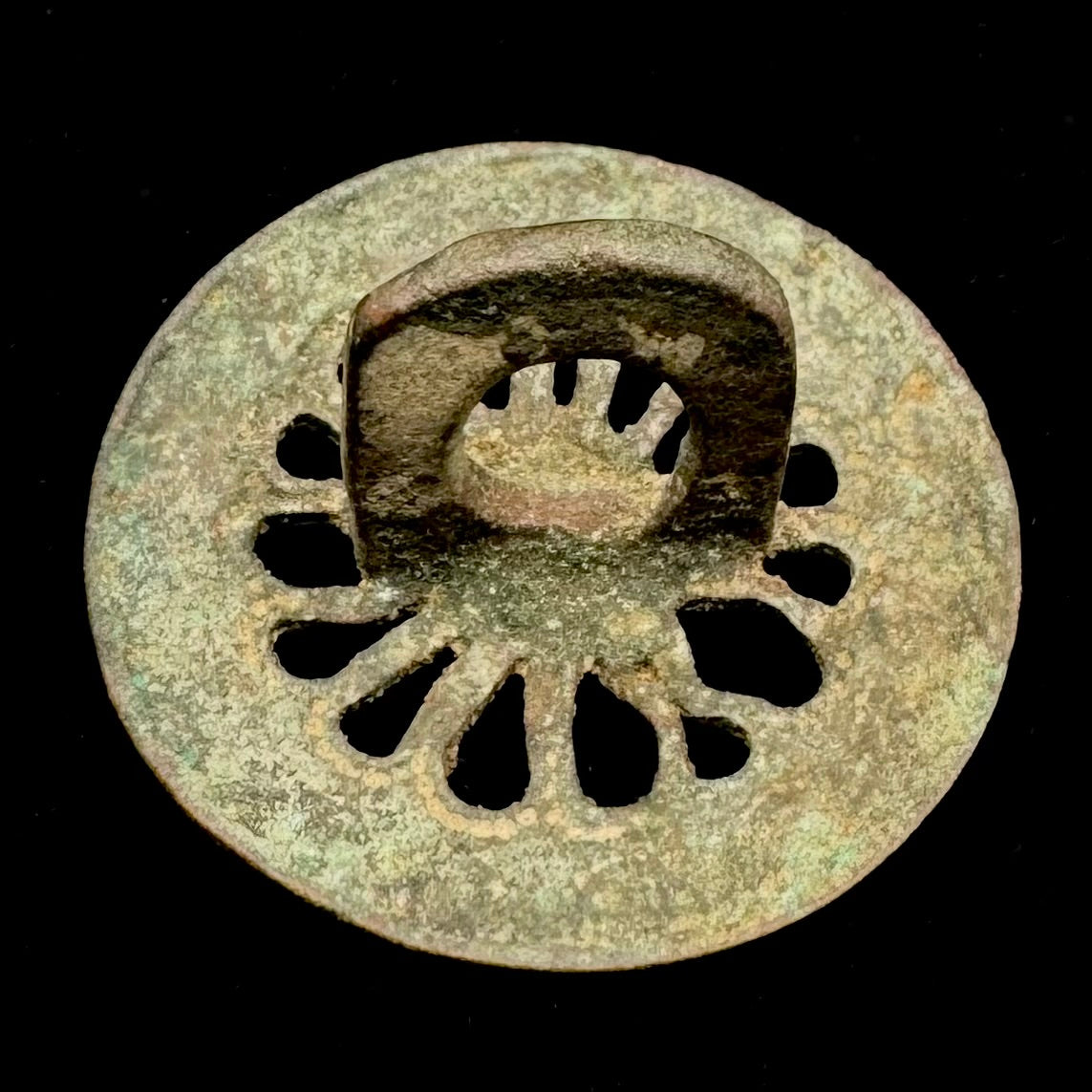 Antique Asian Openwork Button – Unique Design, Extremely Rare