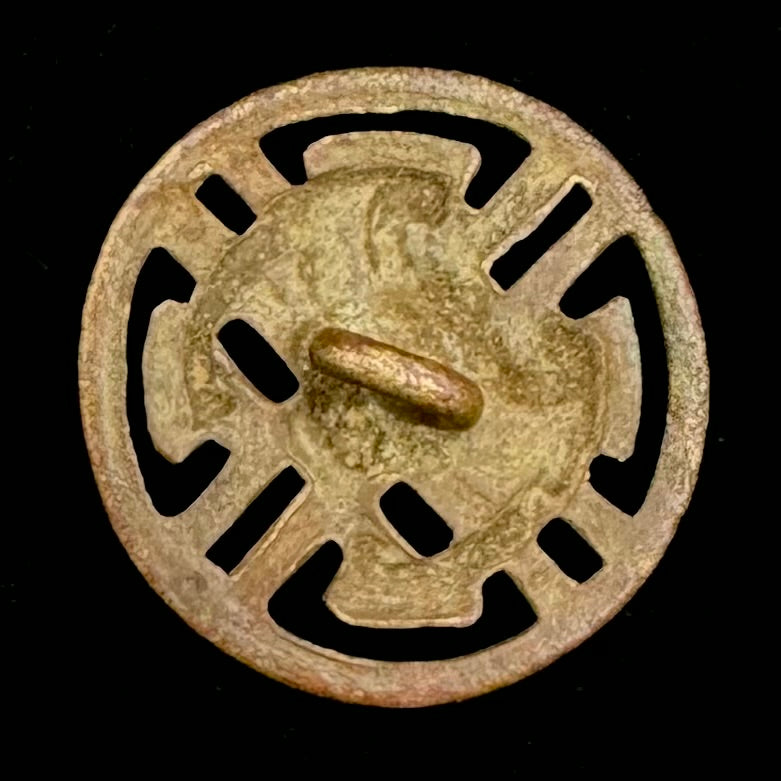 Antique Qing Dynasty Openwork Button – Unique Collector Example, Rare