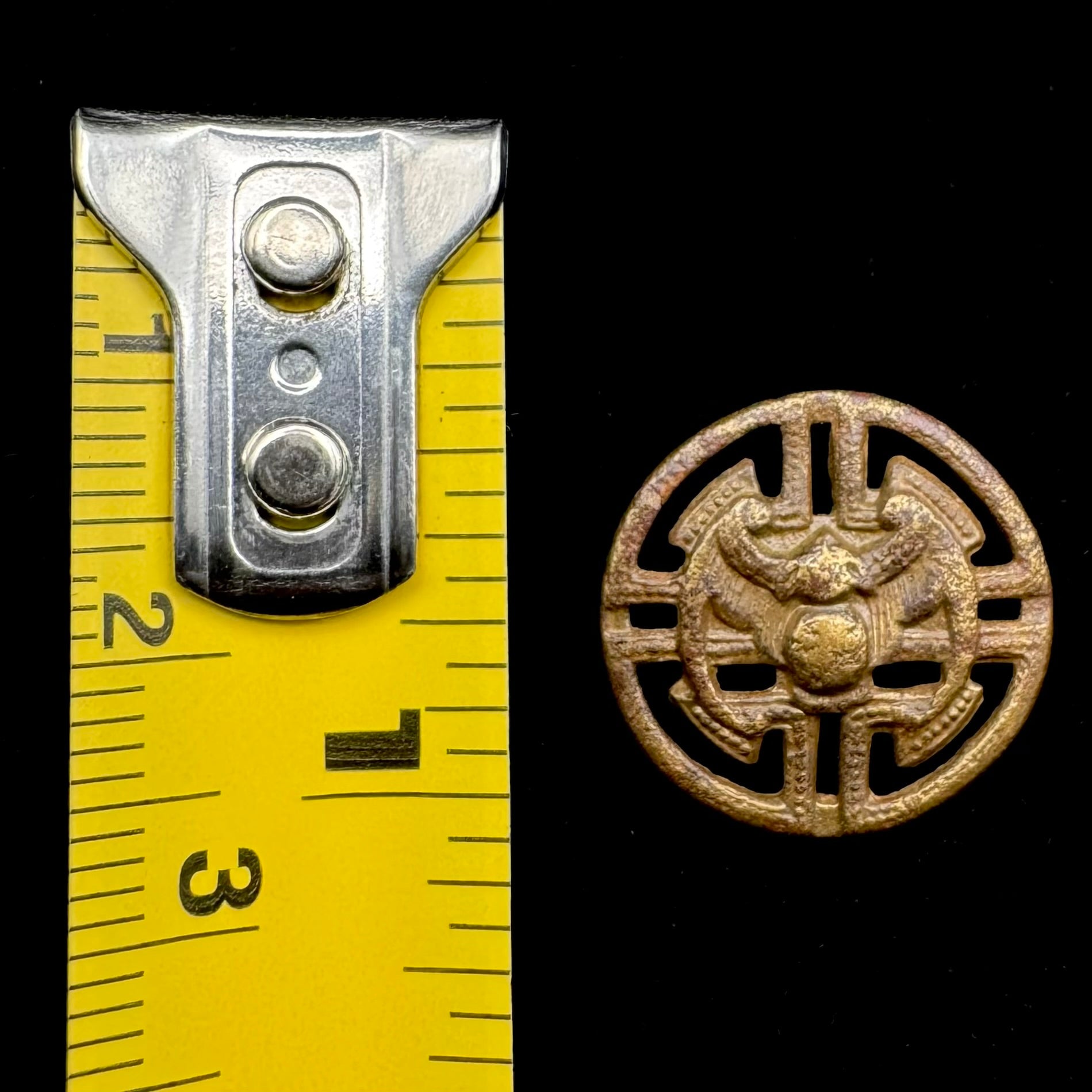 Antique Qing Dynasty Openwork Button – Unique Collector Example, Rare