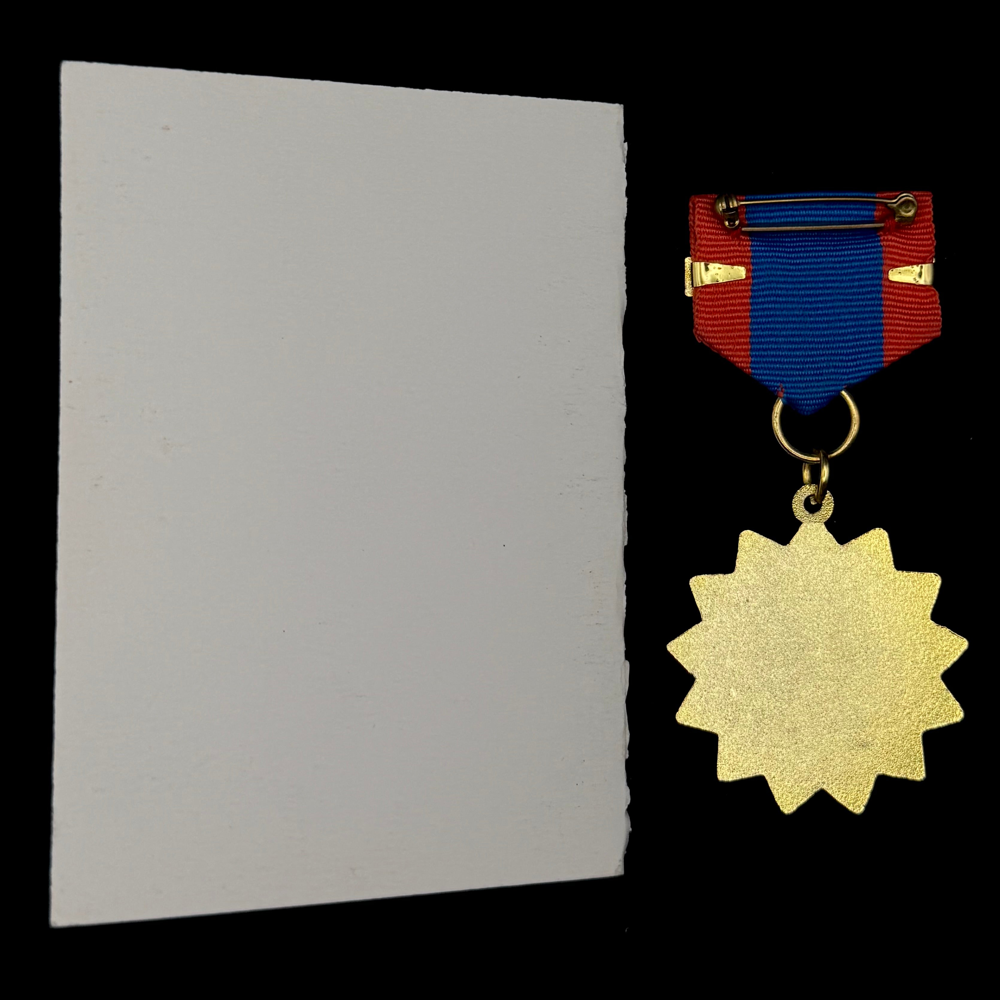 Mongolian Armed Forces Unit 123 “Khovd Regiment” 100th Anniversary Honorary Medal with Award Document – Khatanbaatar Magsarjav Unit, Original Issue