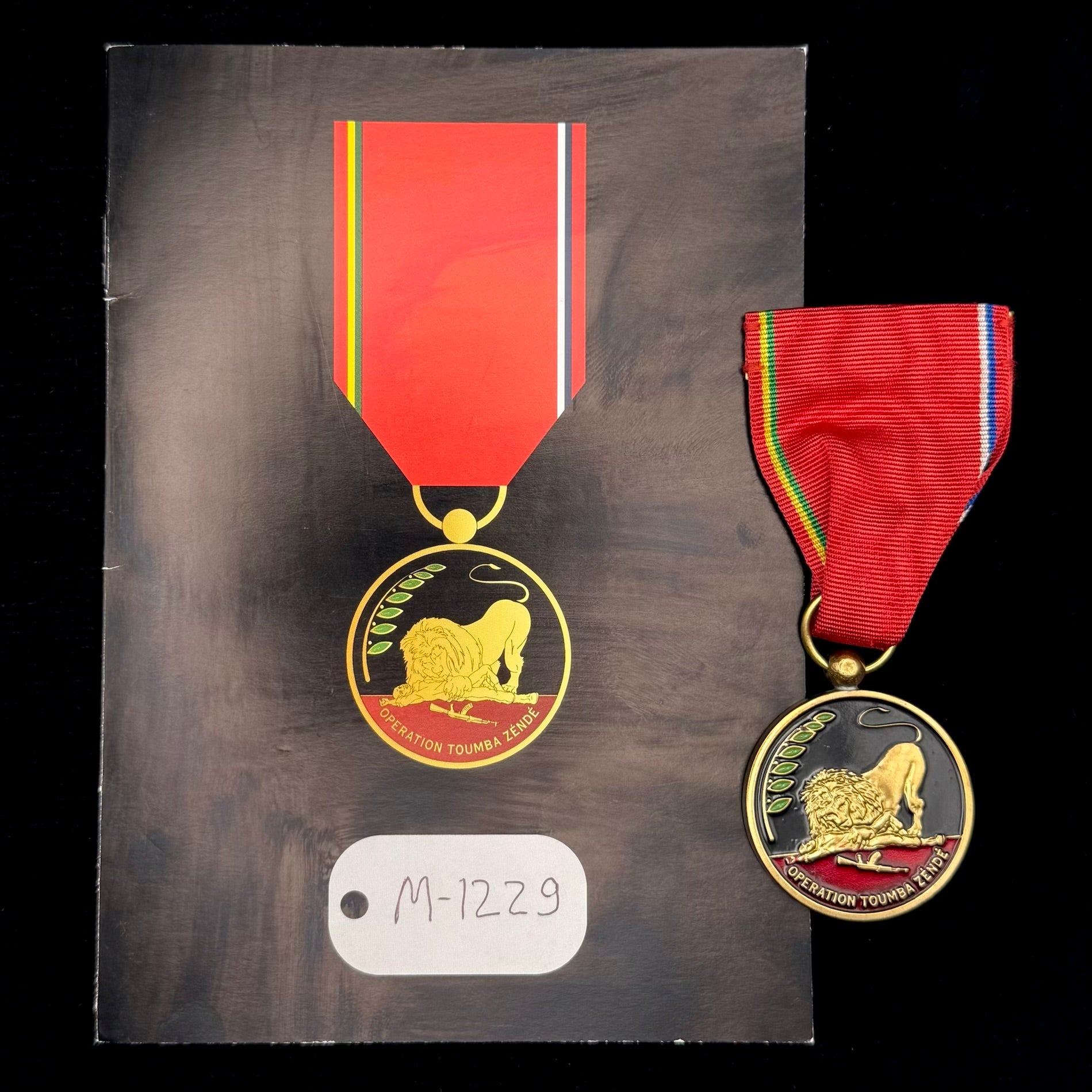 Wagner “Operation Toumba Zéndé” Medal with Document – African Campaign Award, Fighter Numbered, Rare Original Issue