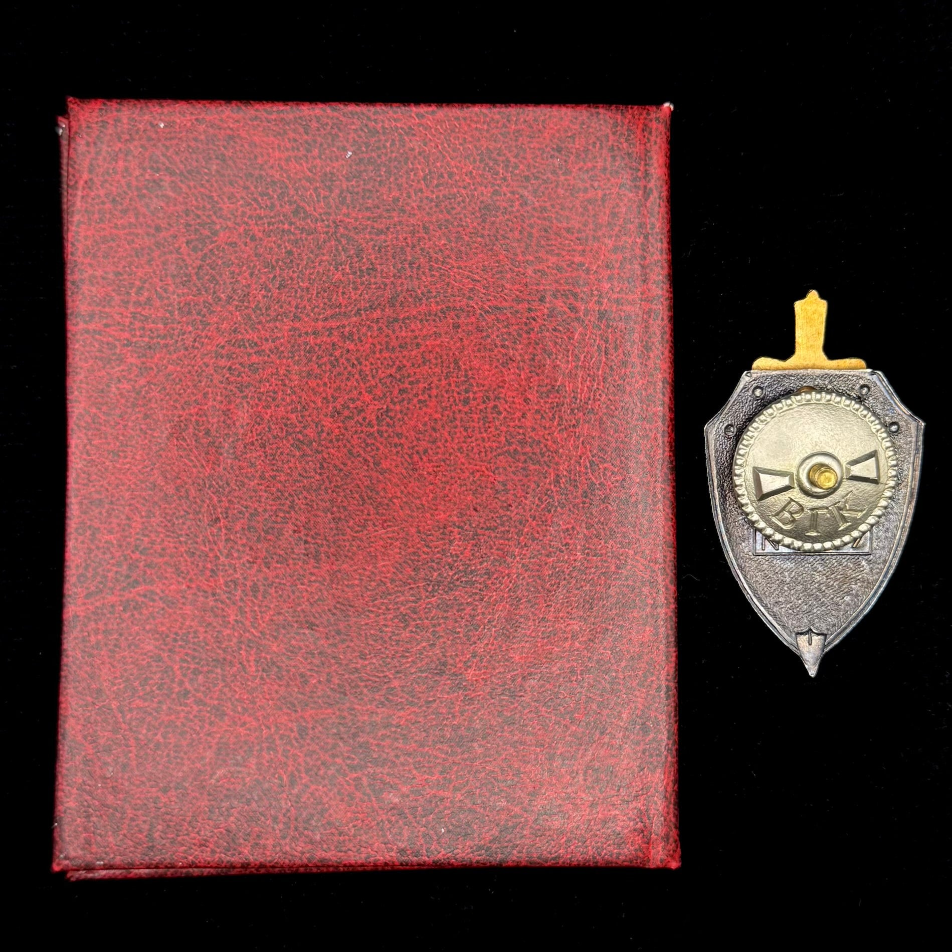 2000 Russian SVR Foreign Intelligence Service 80th Anniversary Badge with Award Document – Rare Official Issue