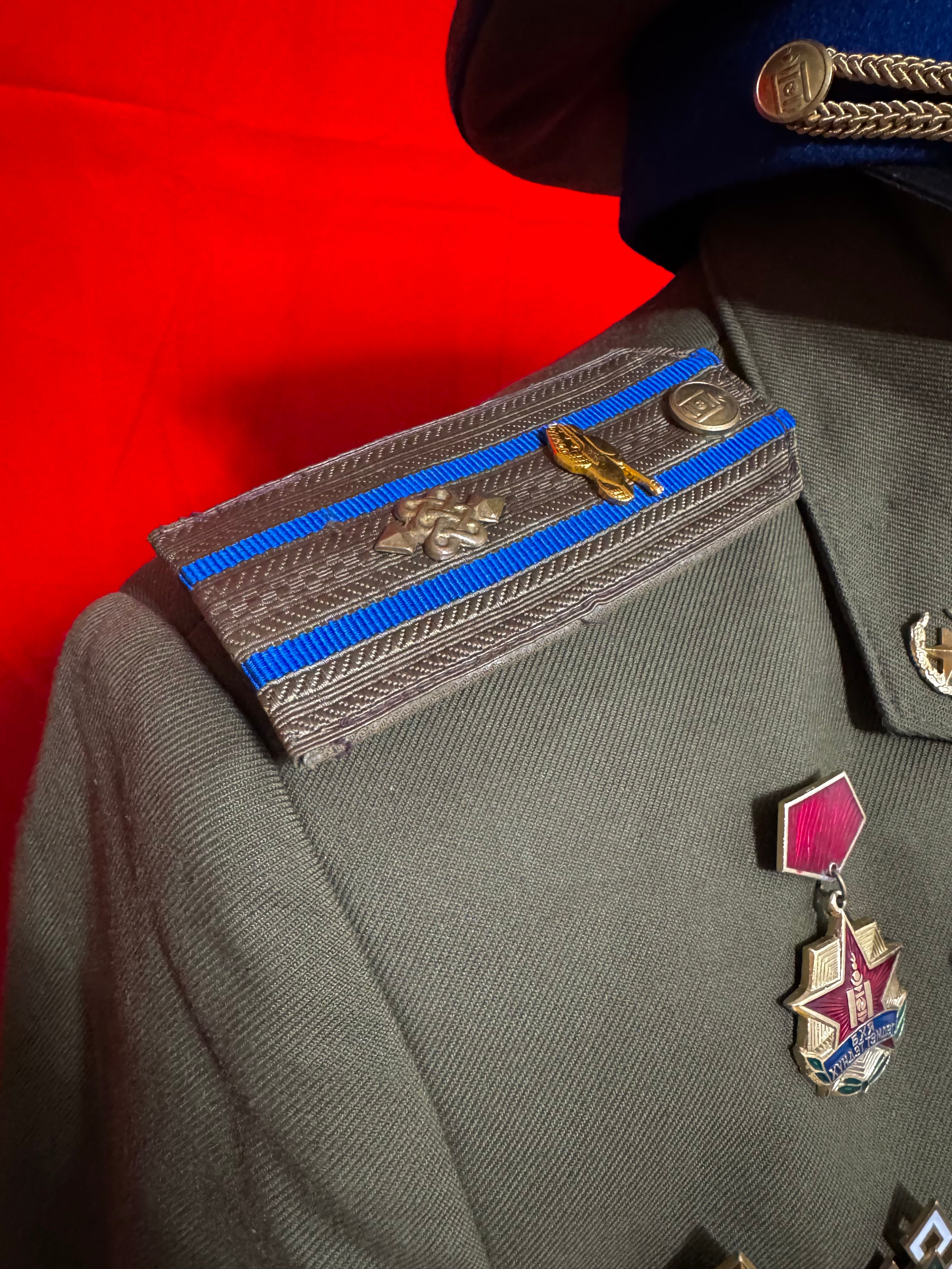 1990s Mongolian Army Major Service Uniform Set