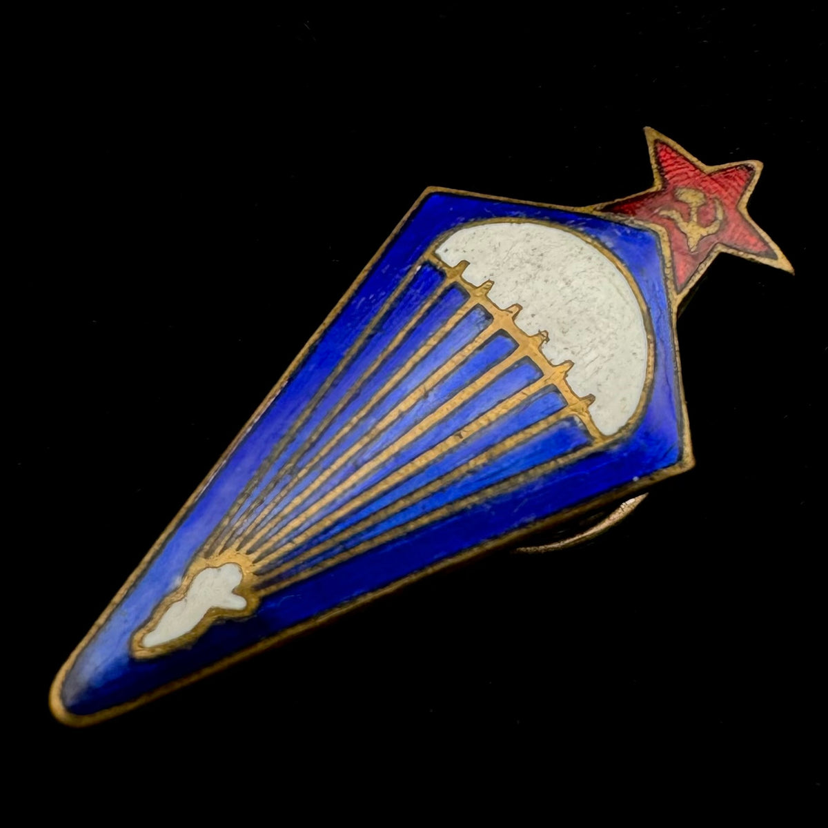 1940s Soviet Red Army Parachute Jump Badge – 1936 Type, Rare Original Issue