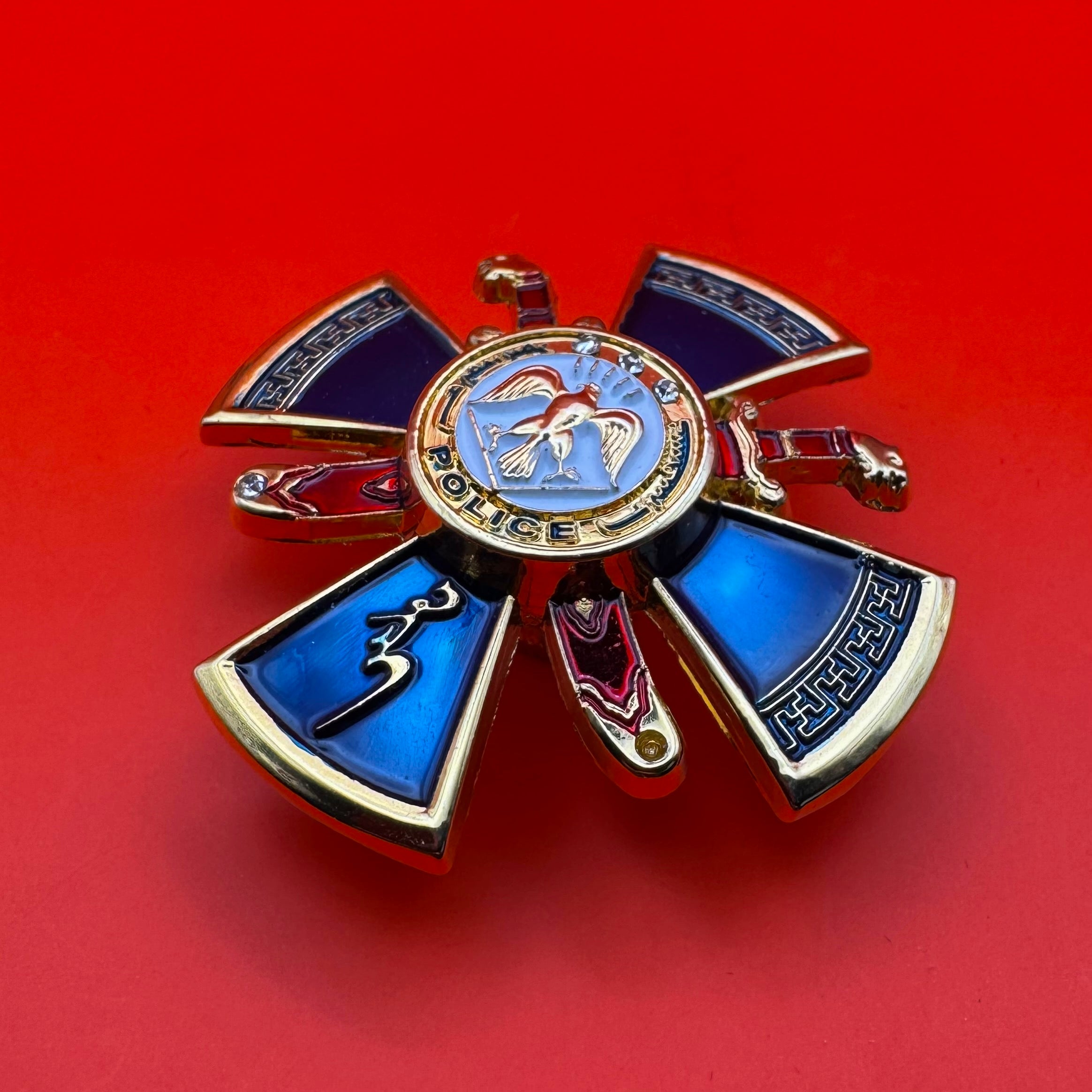 Mongolian Police Service Badge With Exceptional Design