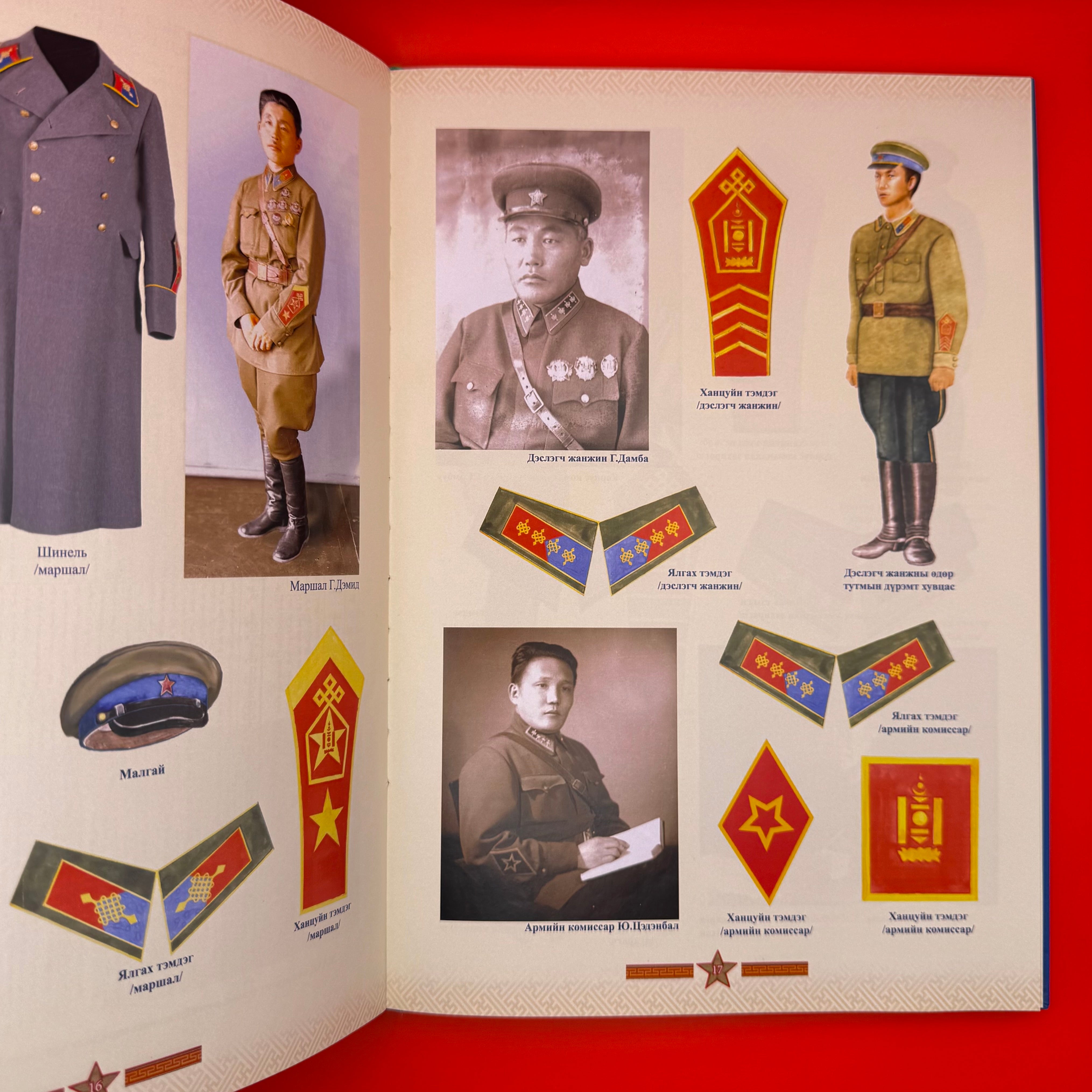 Mongolian Military Dress Uniforms 1921 - Present Photo Book
