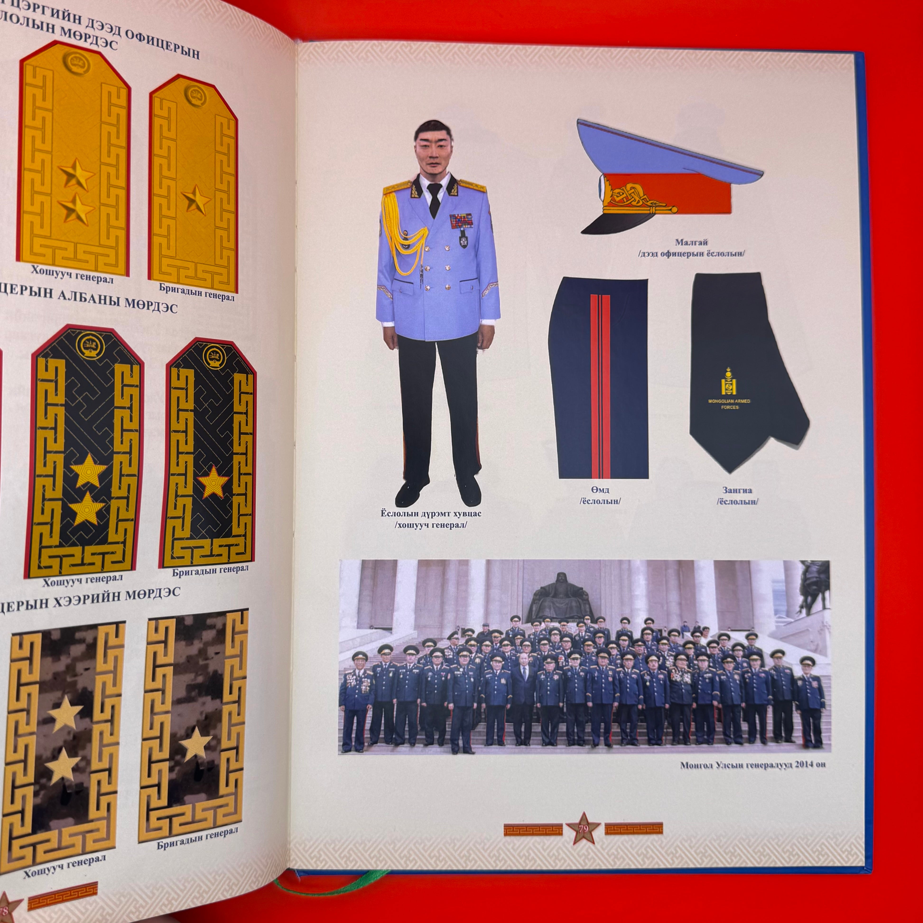 Mongolian Military Dress Uniforms 1921 - Present Photo Book