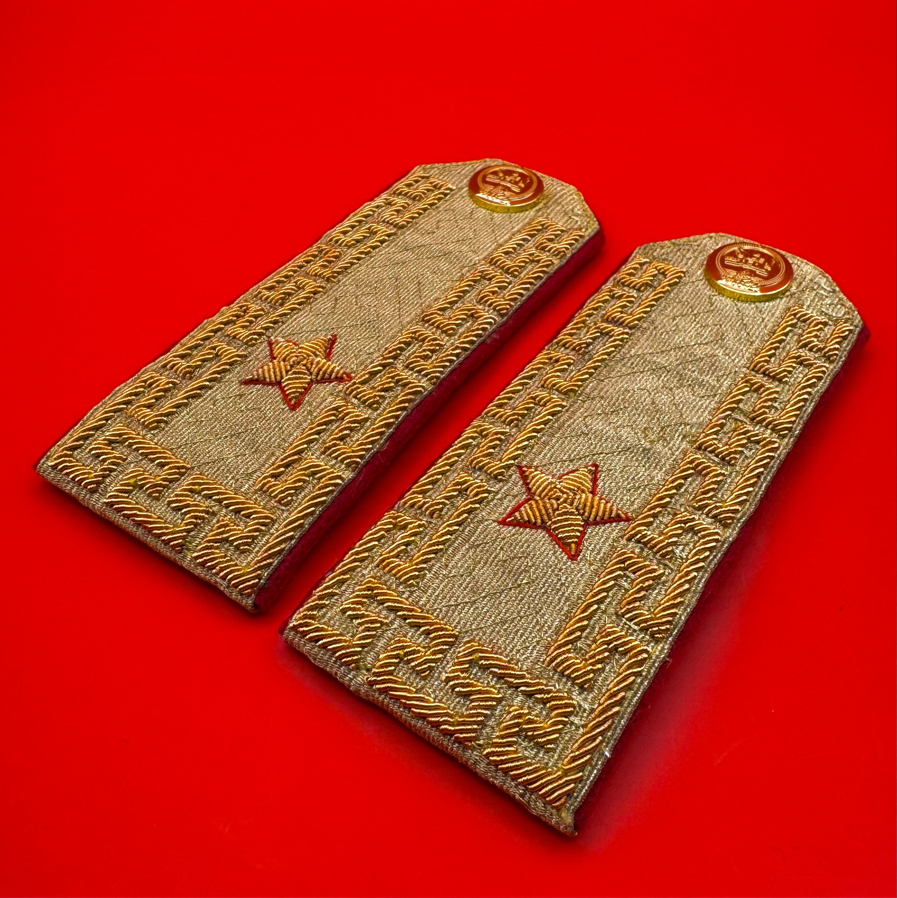 Mongolian Army Brigadier General Rank Parade Shoulder Boards