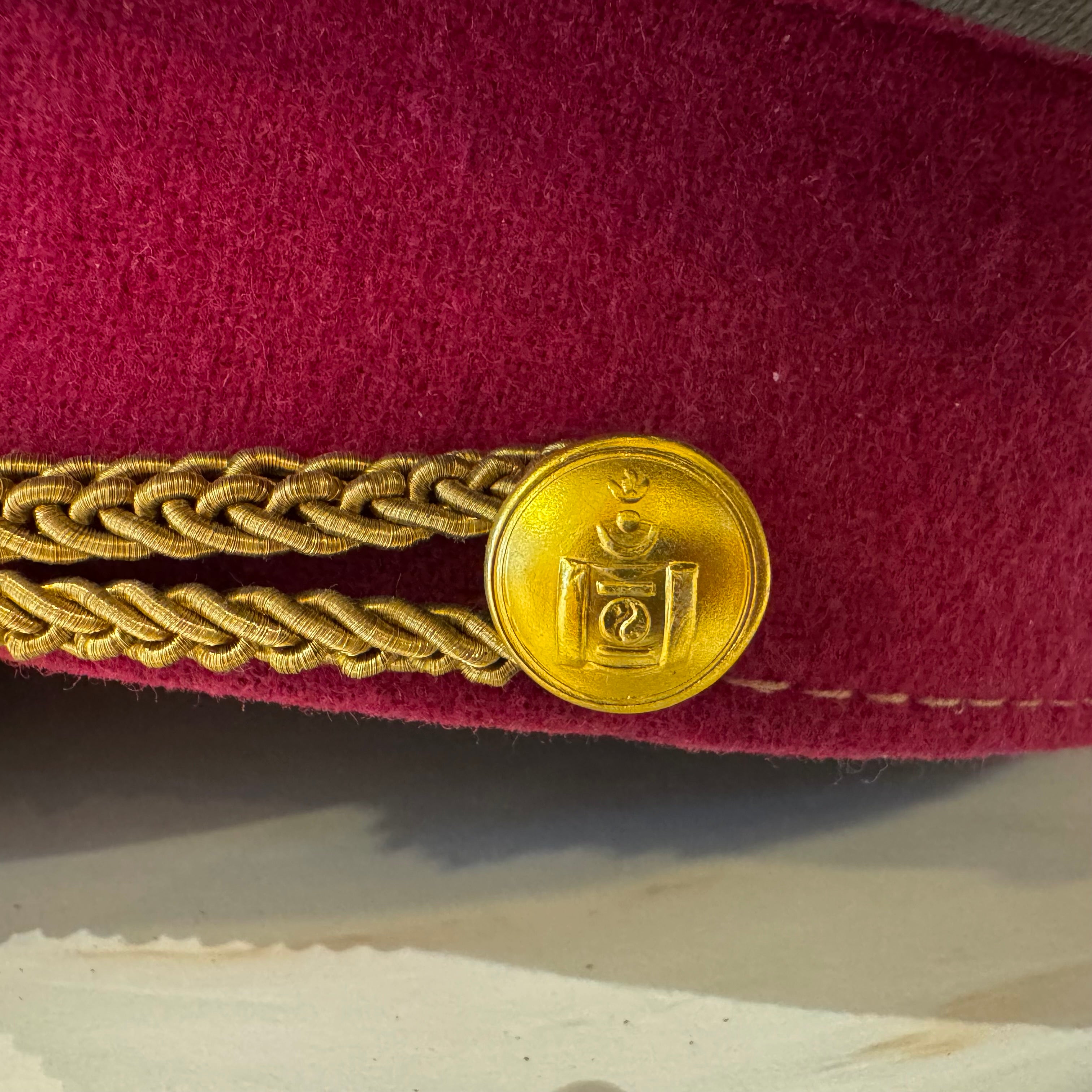 1980s Mongolian State Security Spy Officer Visor Cap
