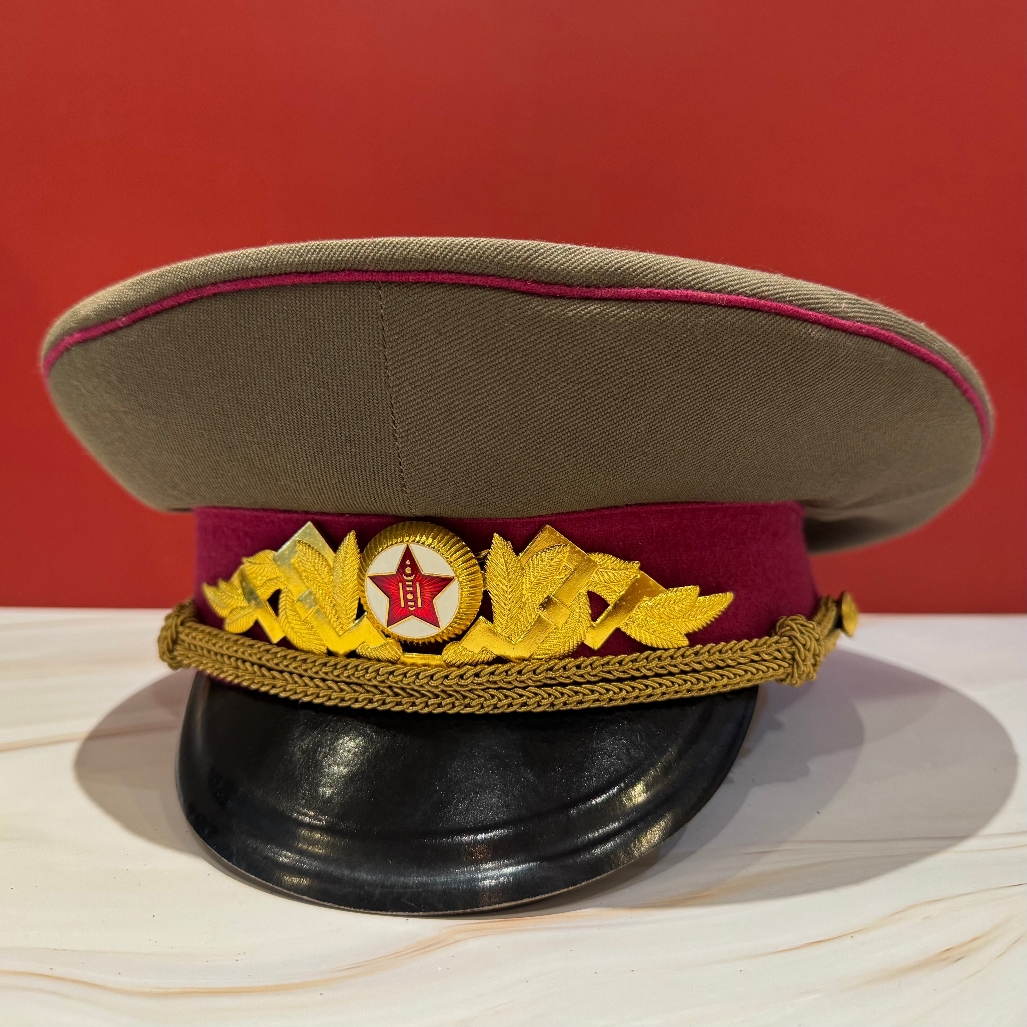 1980s Mongolian State Security Spy Officer Visor Cap