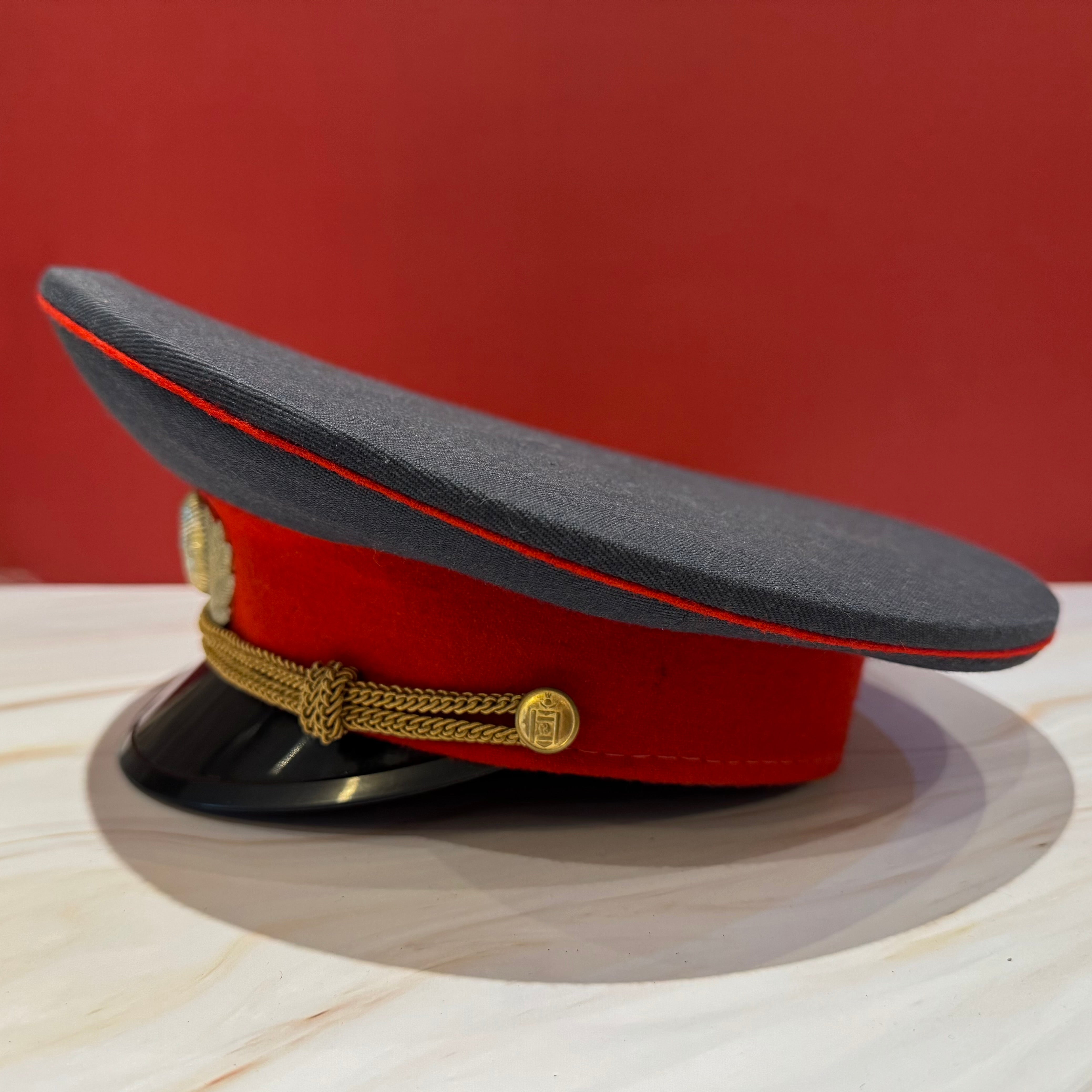 1990s Mongolian Police Officer Visor Cap Near Mint