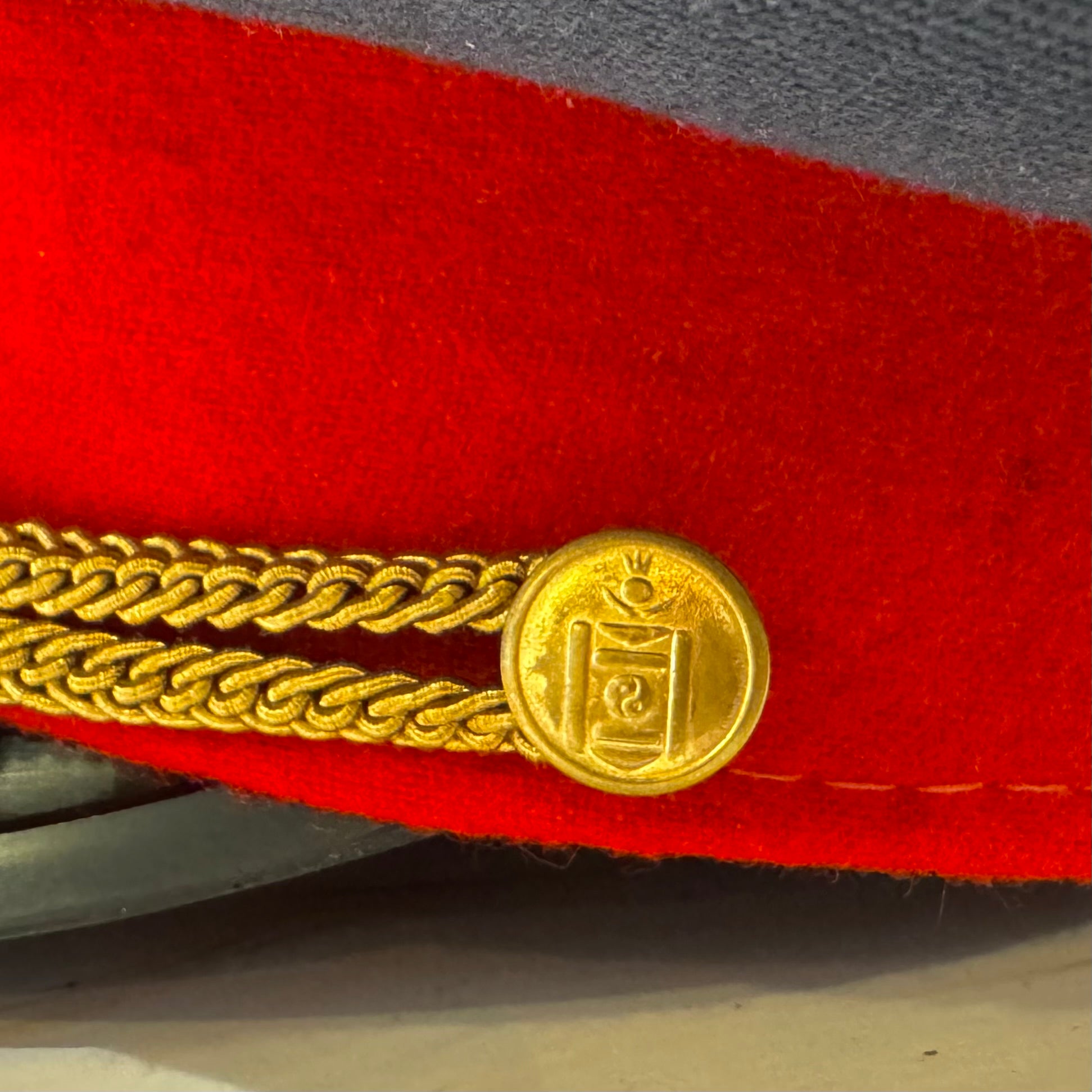 1990s Mongolian Police Officer Visor Cap Near Mint