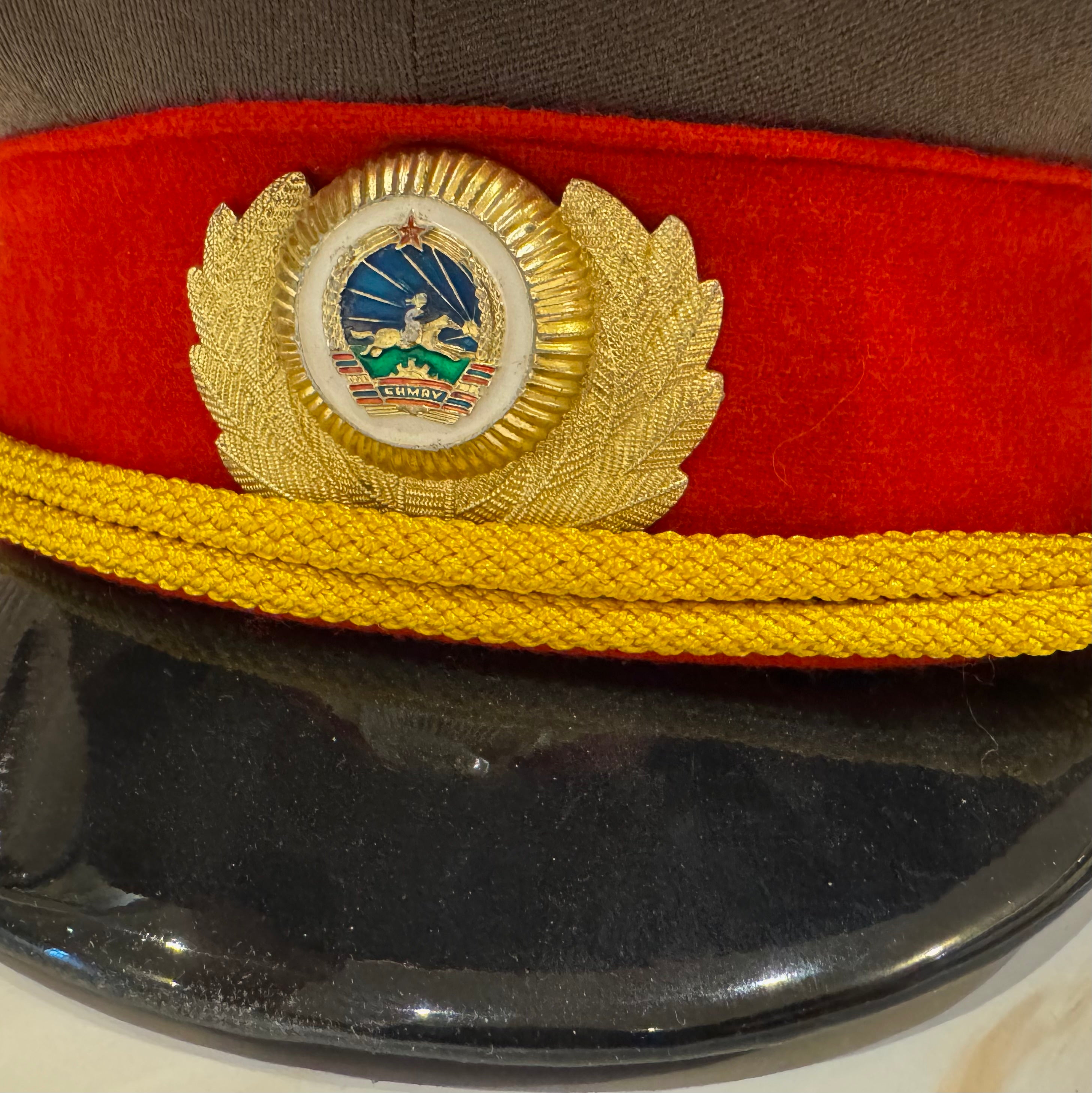 Extremely rare general rank visor cap Cold War era