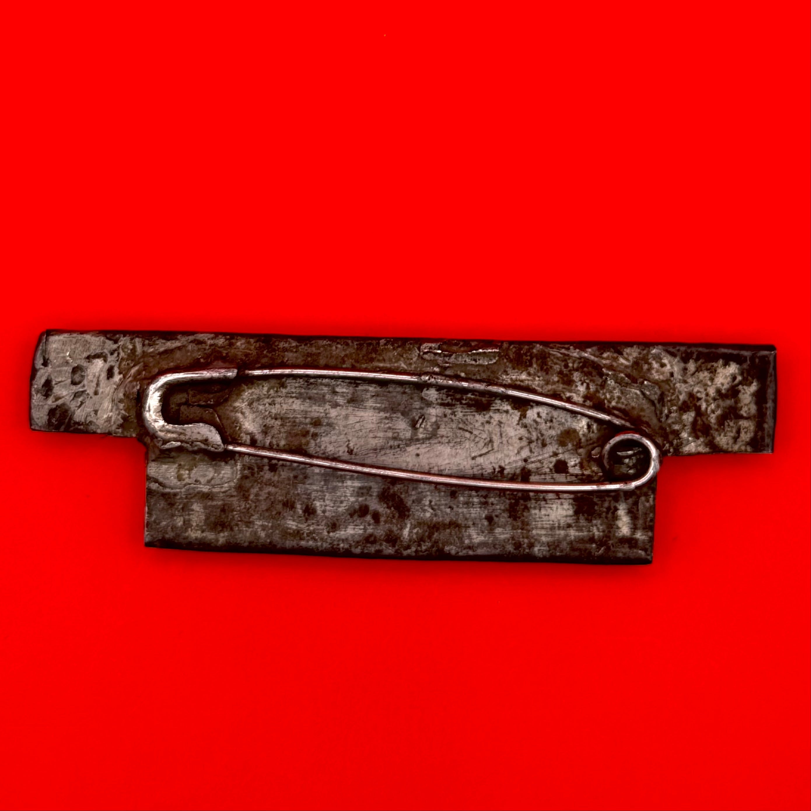 1990s Mongolian Military Ribbon Bar Vintage Metal Frame