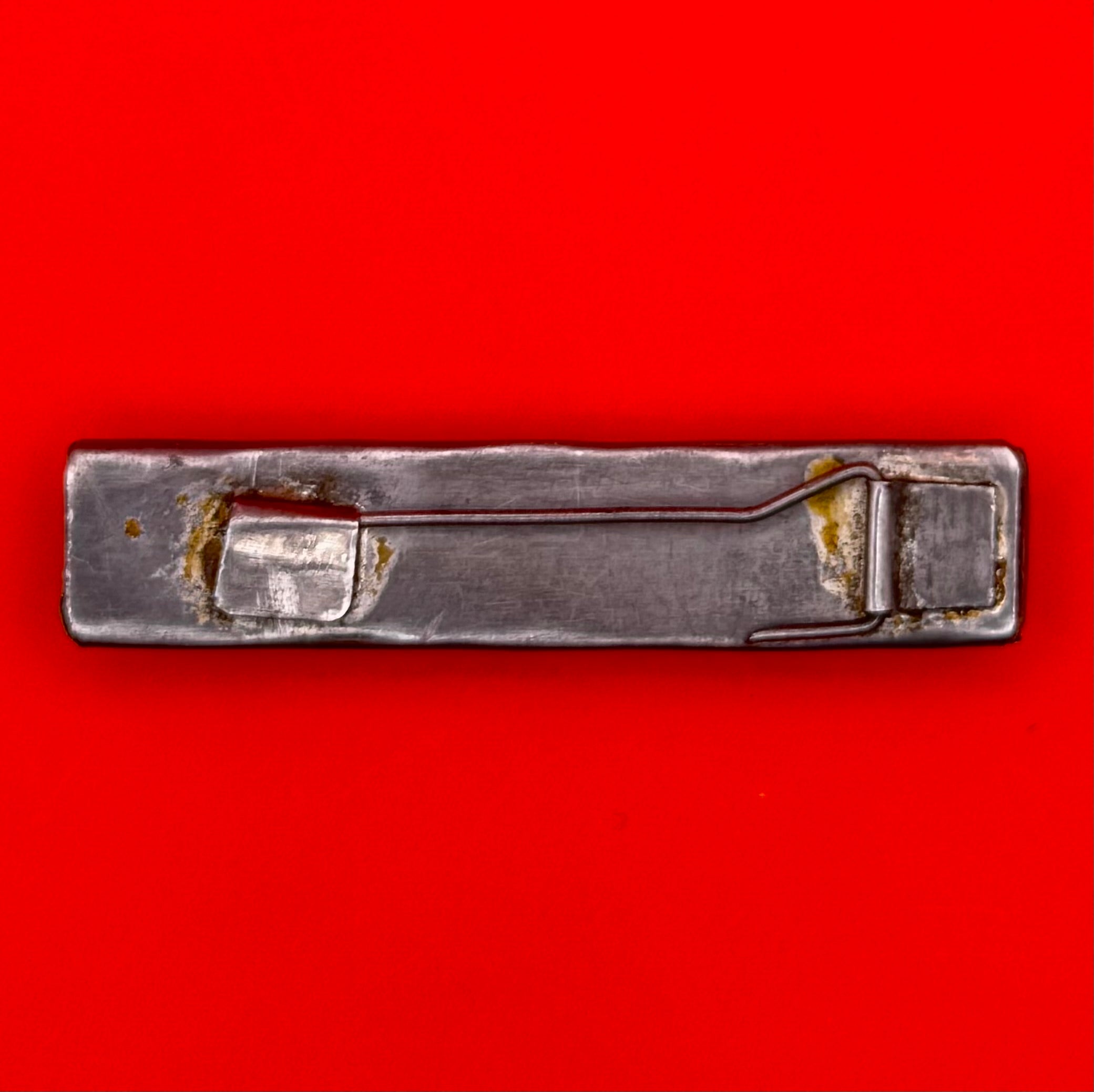 1990s Mongolian Military Ribbon Bar Vintage Metal Frame