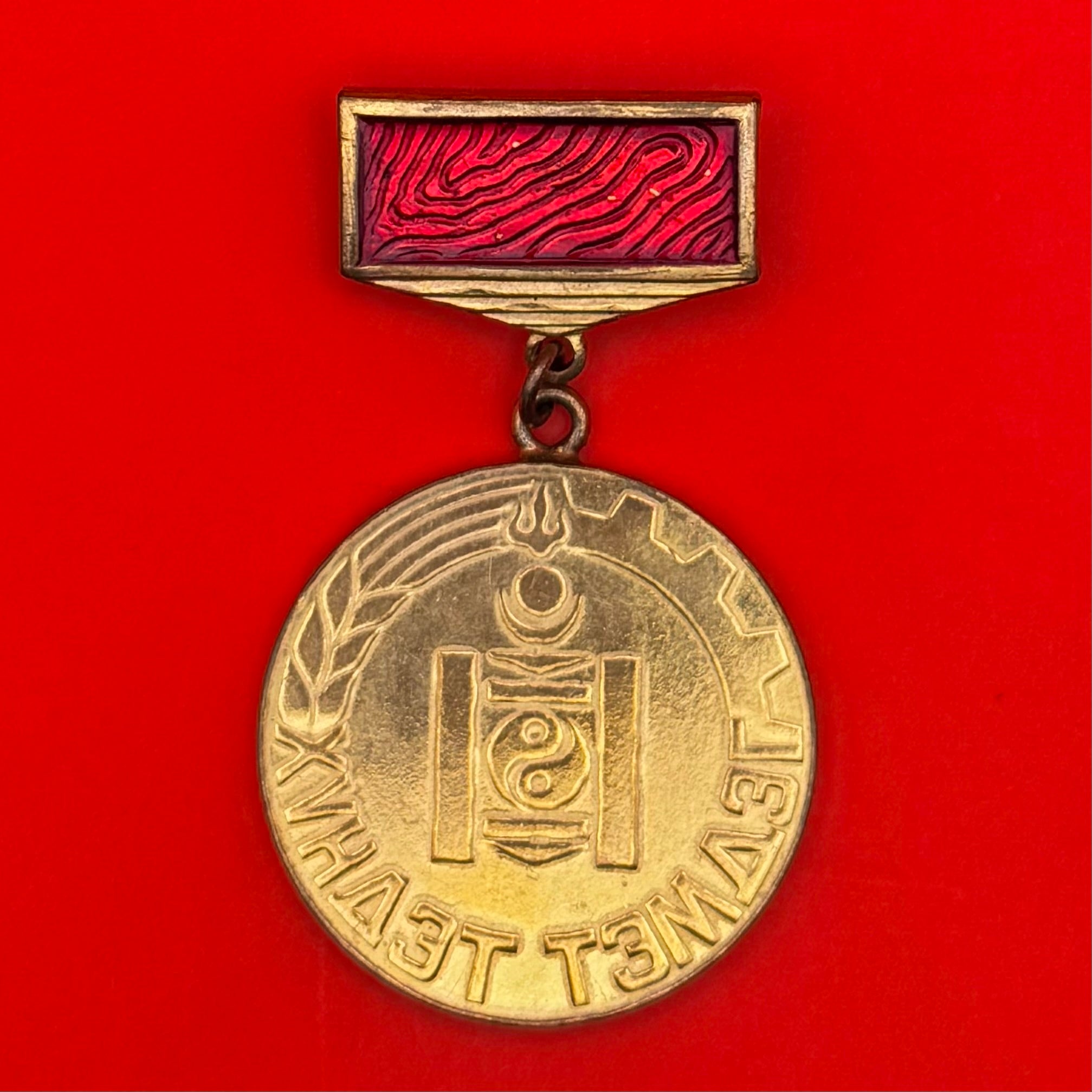 1980s Mongolian Veteran Honorary Badge
