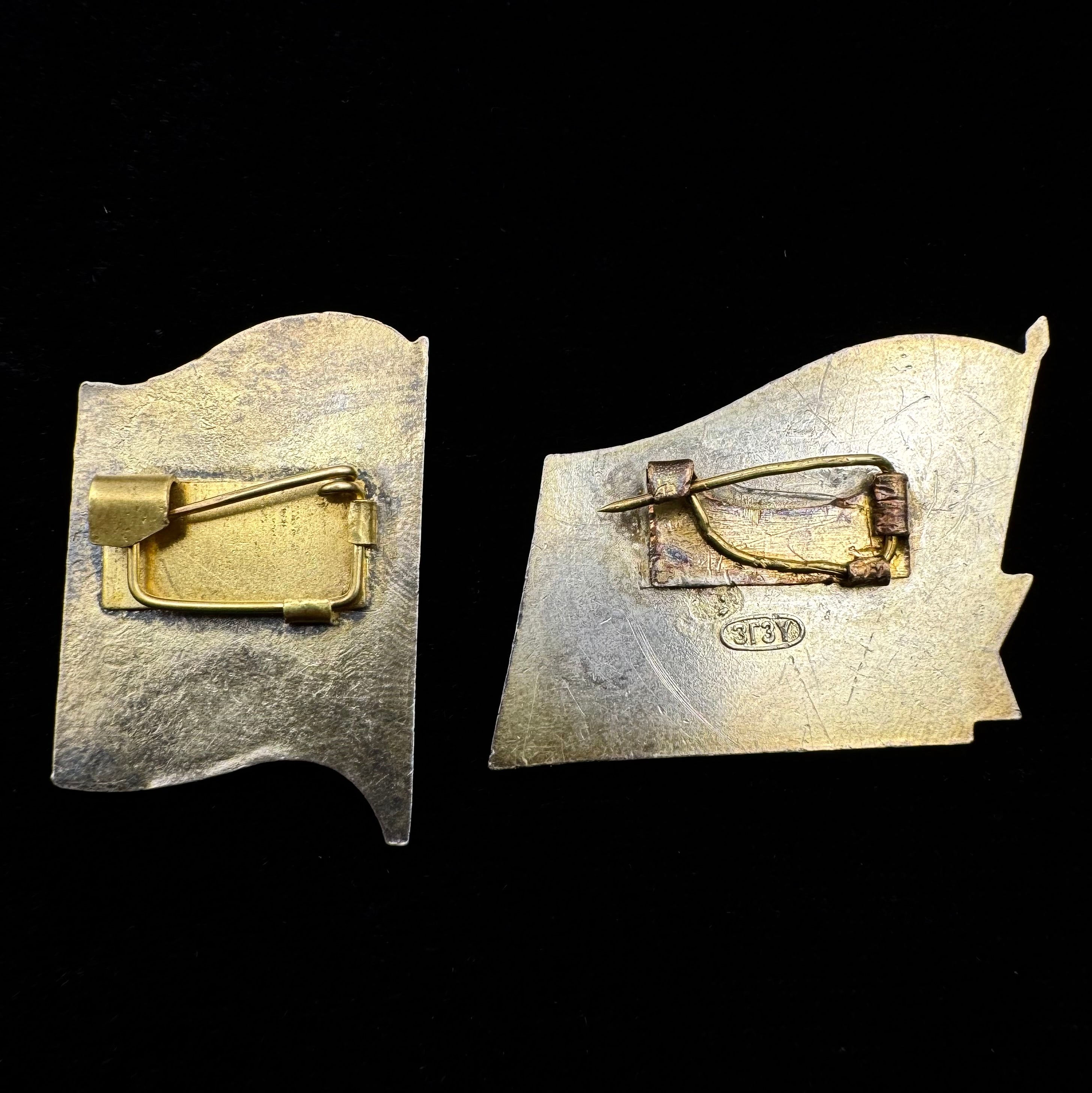 Mongolian People’s Revolutionary Party XVIII & XIX Congress Badges – Rare Silver Issues for Top Officials