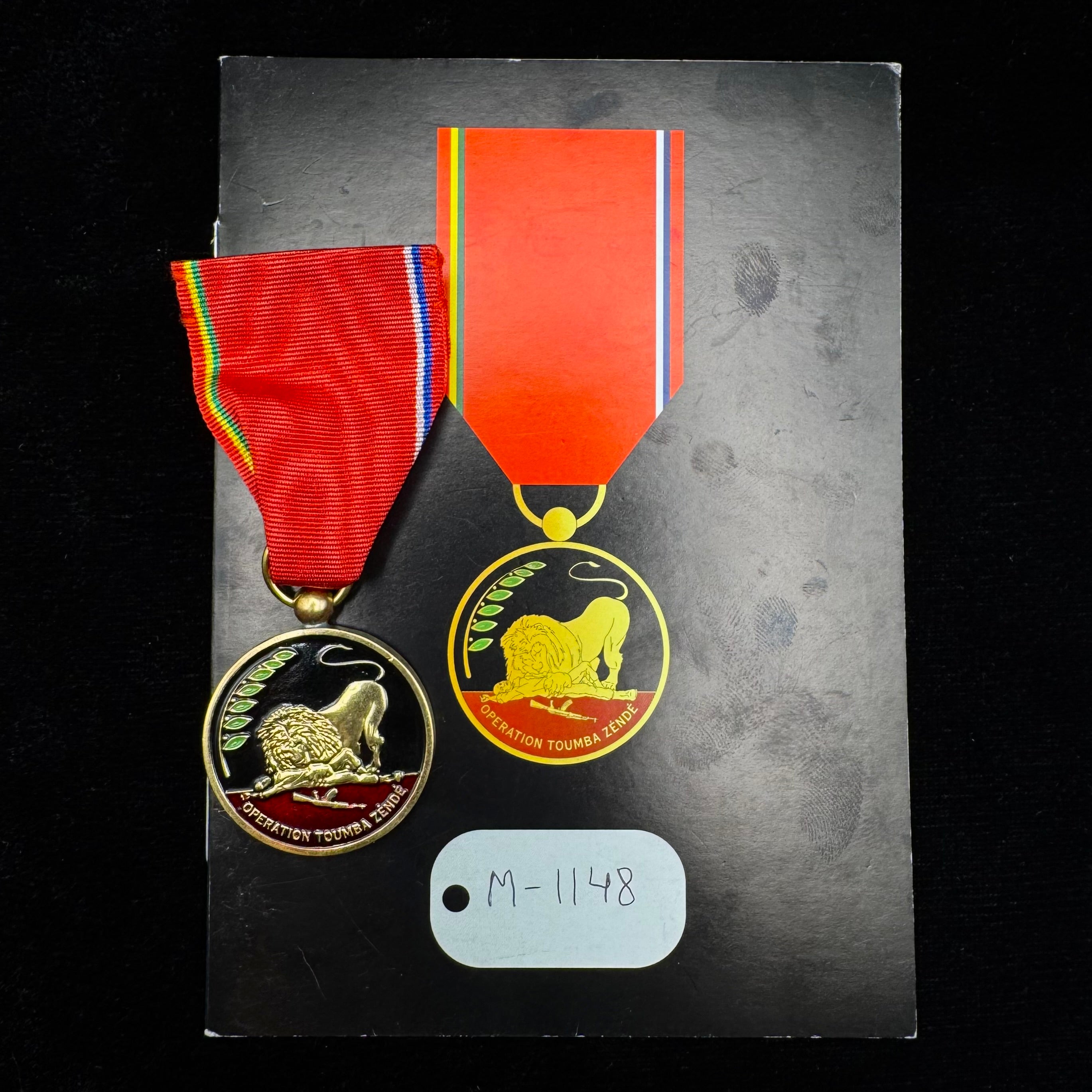PMC Wagner CAR African Campaign Medal Group – Operation Toumba Zéndé Medal w/ Doc, Honneur et Fidélité, Military Merit Star & Military Valor Cross – Rare Award Set