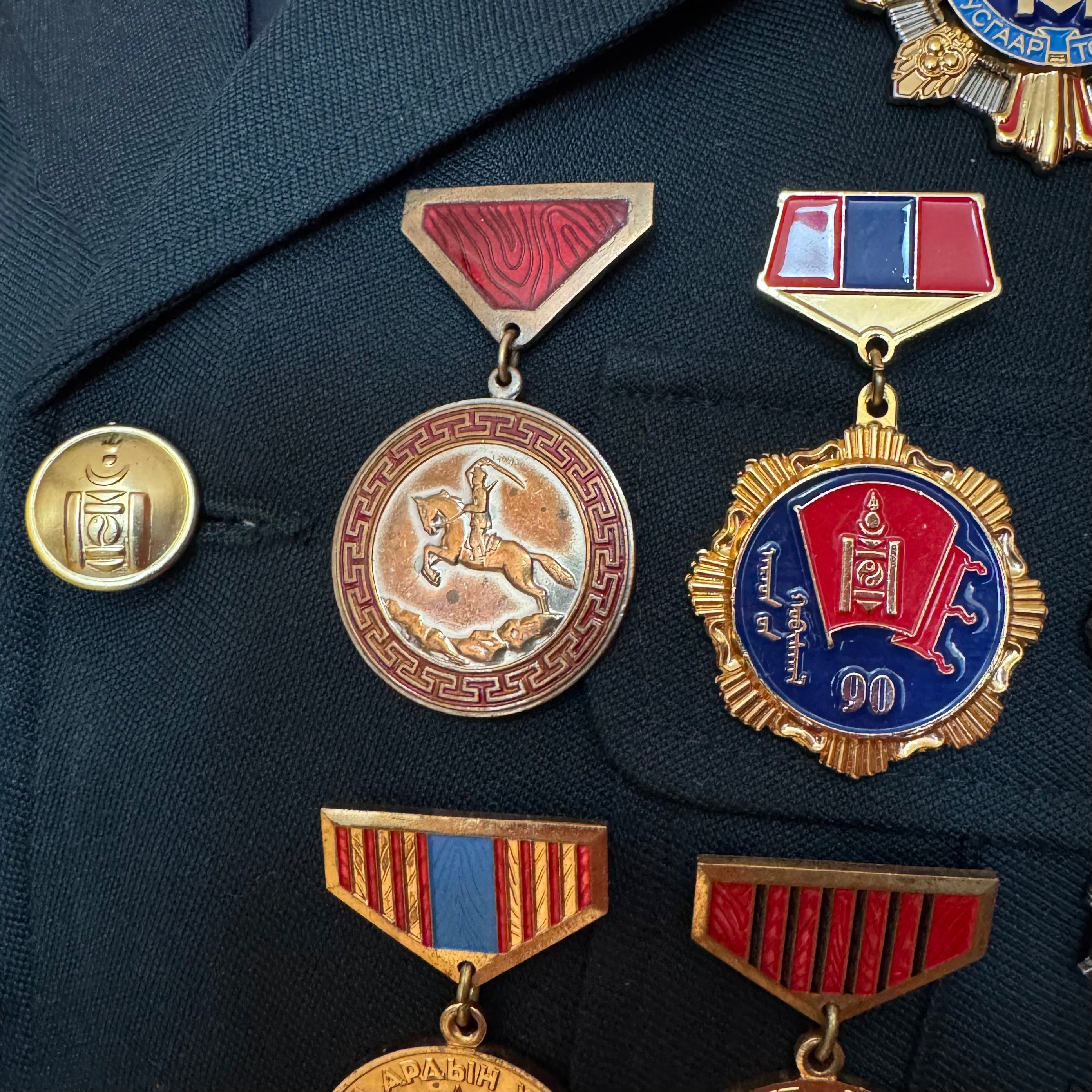 2000s Mongolian Army Major Officer Parade Full Uniform with Awards – Rare Discontinued Pattern – Complete Set