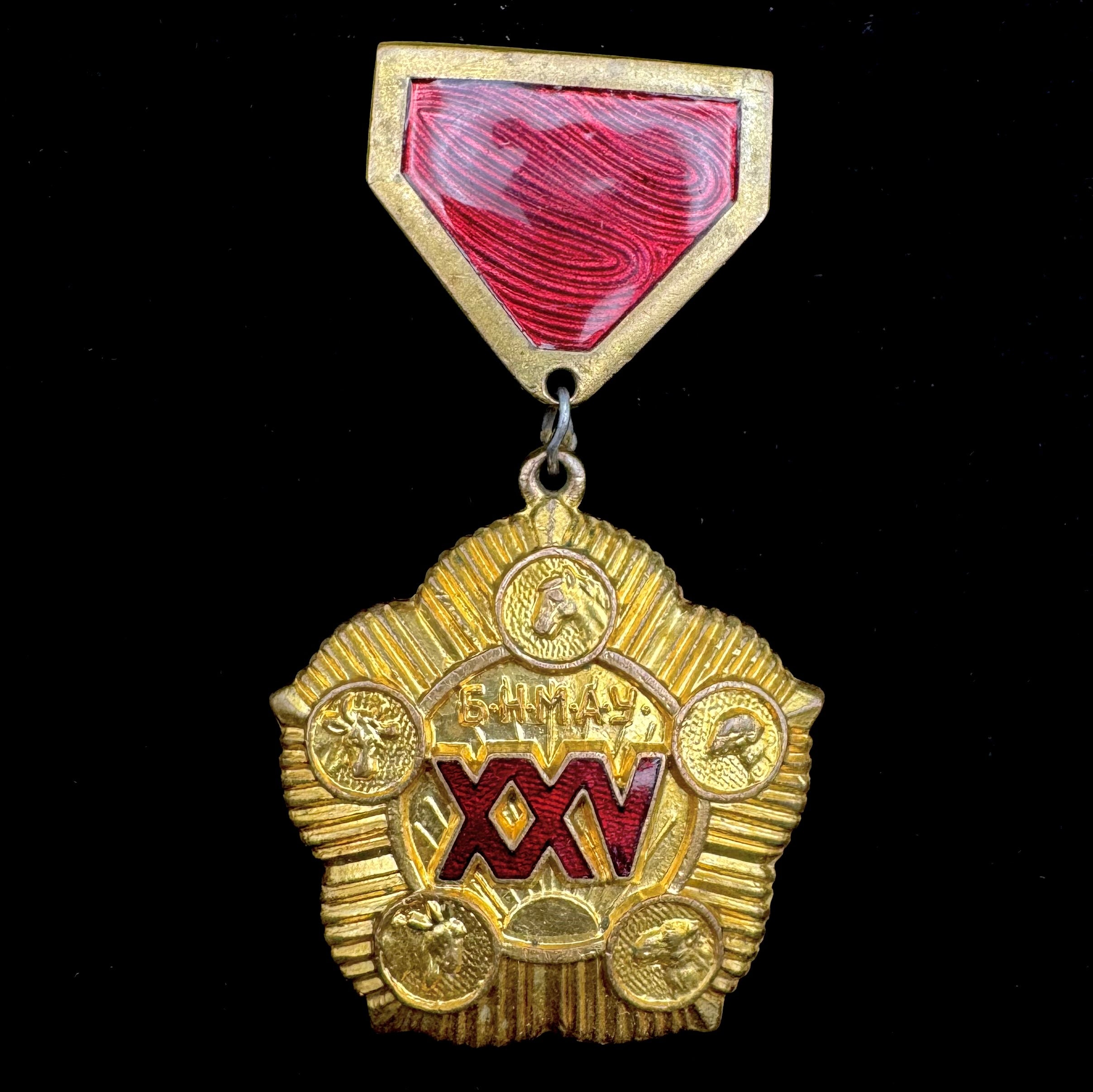 1946 Mongolian People's Revolution 25th Anniversary Medal – Prestigious ‘Lucky’ Serial No. 9090