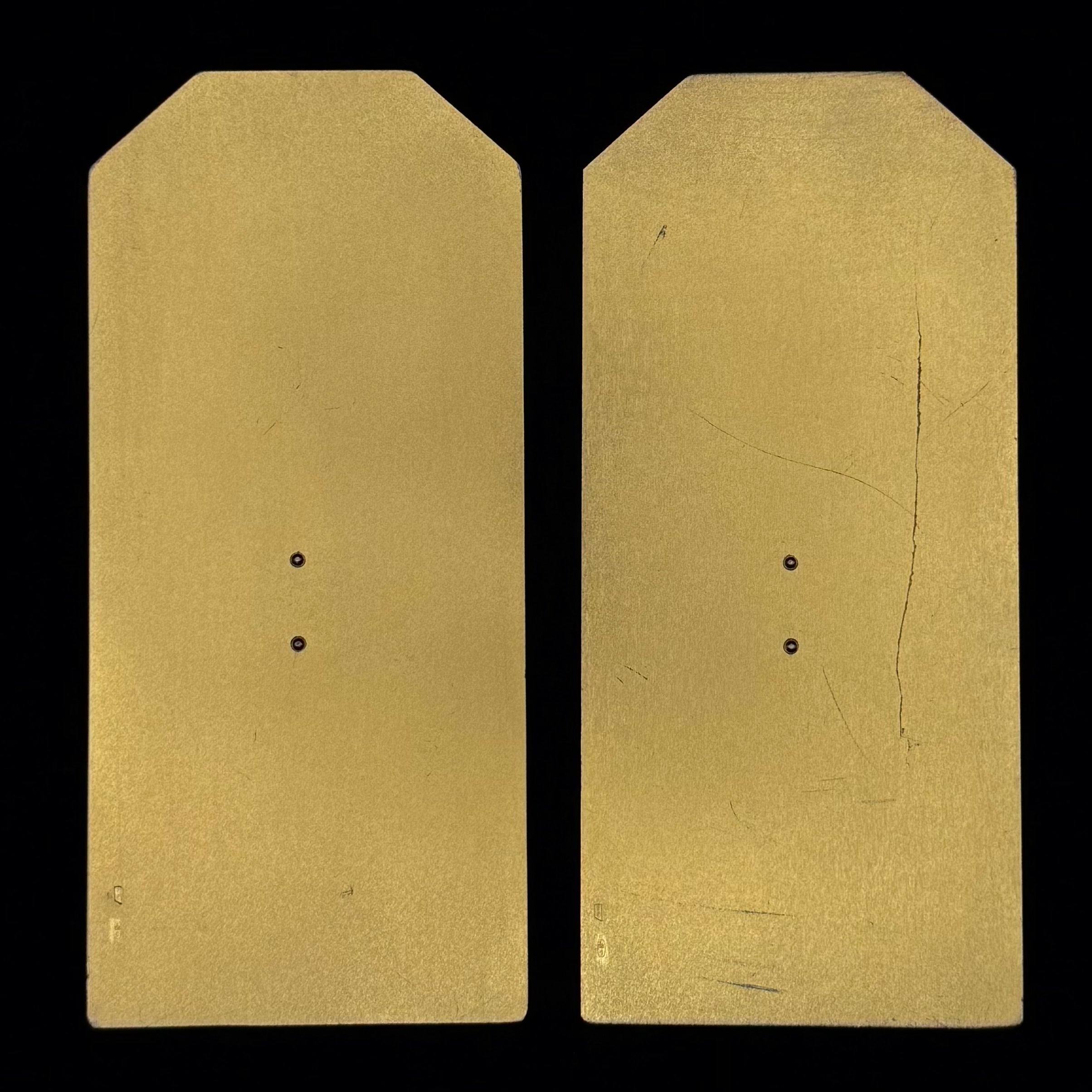 Russian MVD Major General Shoulder Boards Desk Display with Award Case – 925 Silver Gold Plated 606.8g – Moscow Mint – Rare Official Award