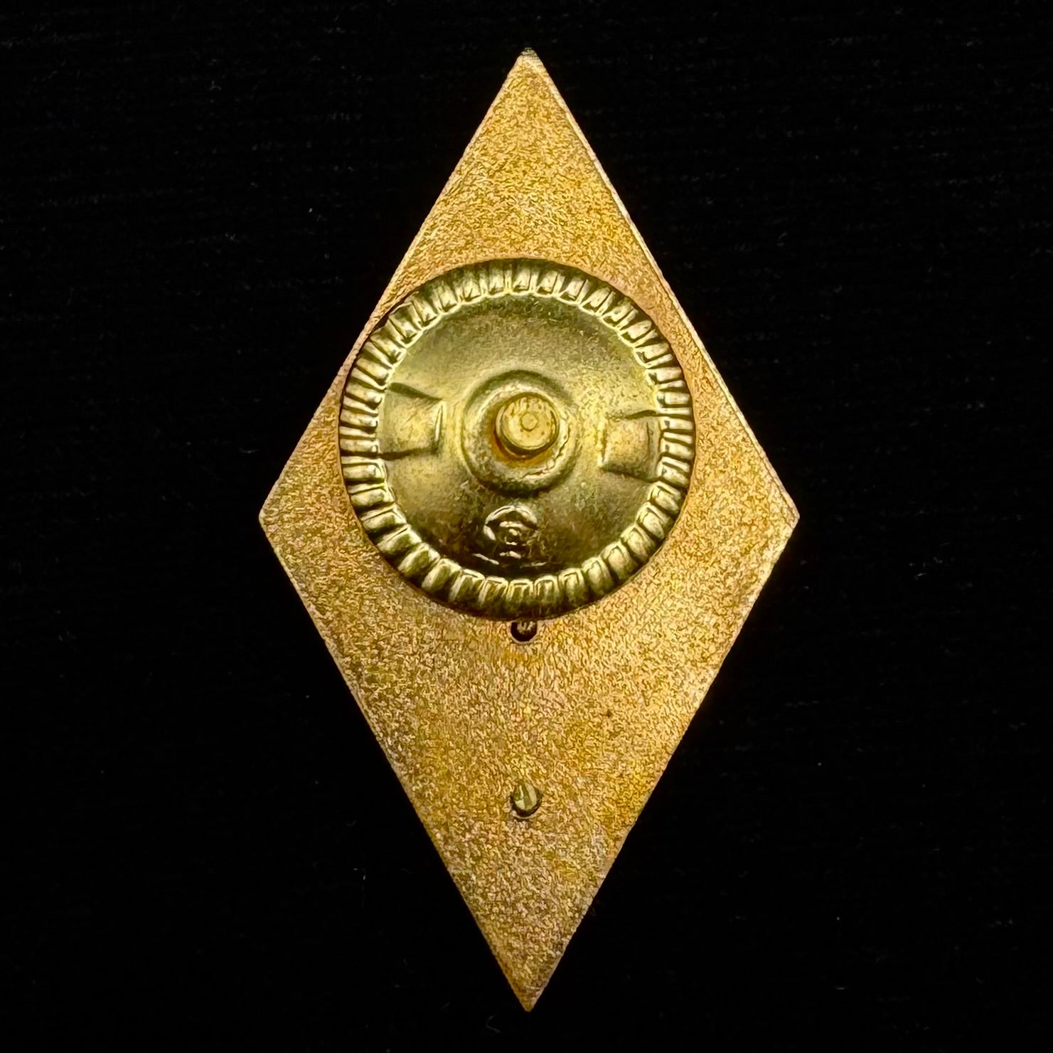 Russian SVR Foreign Intelligence Academy Graduation Rhombus Badge – Gold Variation Issue