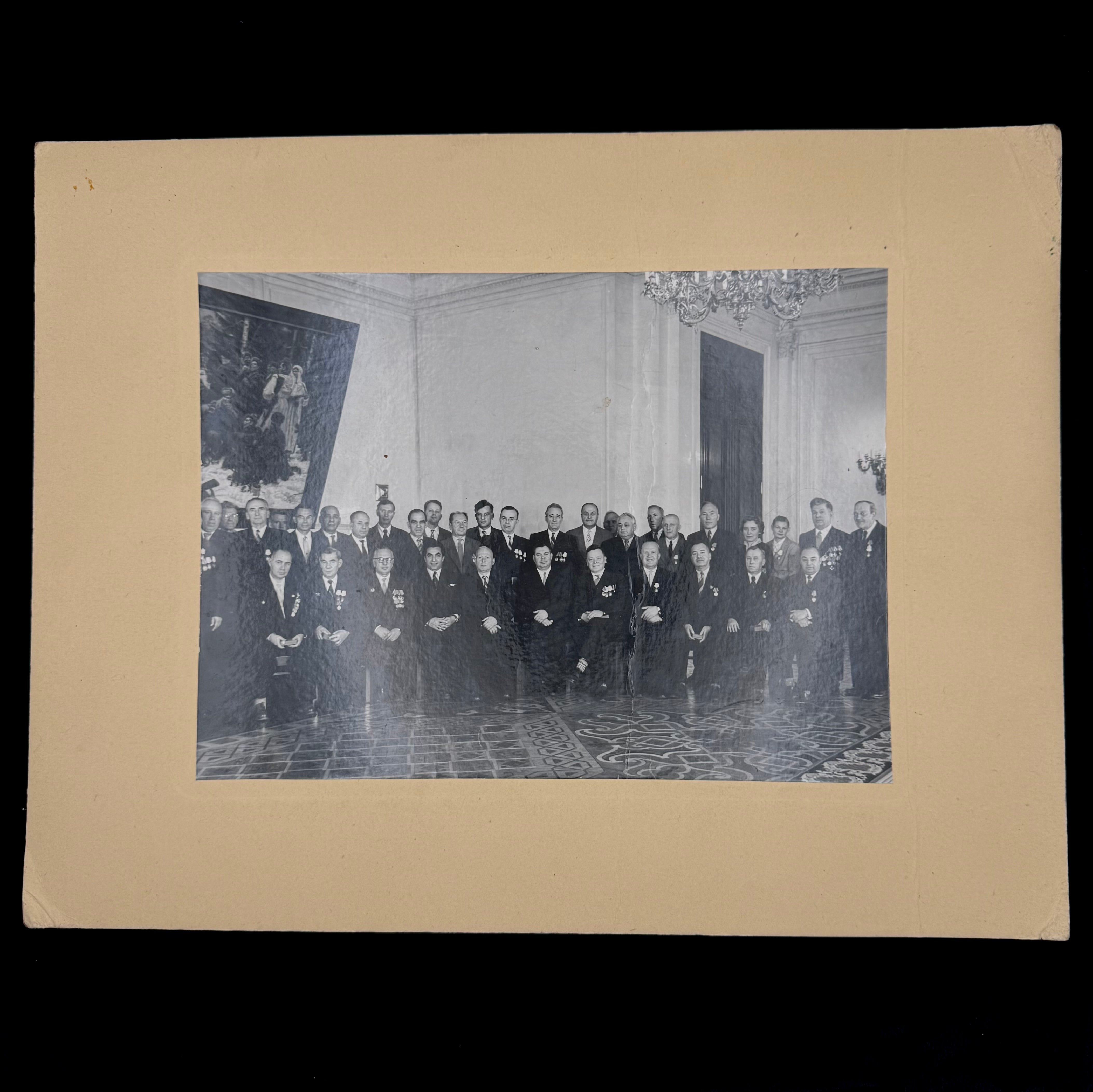 1958 Moscow Kremlin Photograph of KGB Directorate “S” Veterans – Illegal Intelligence Officers, Rare Original Cold War Artifact