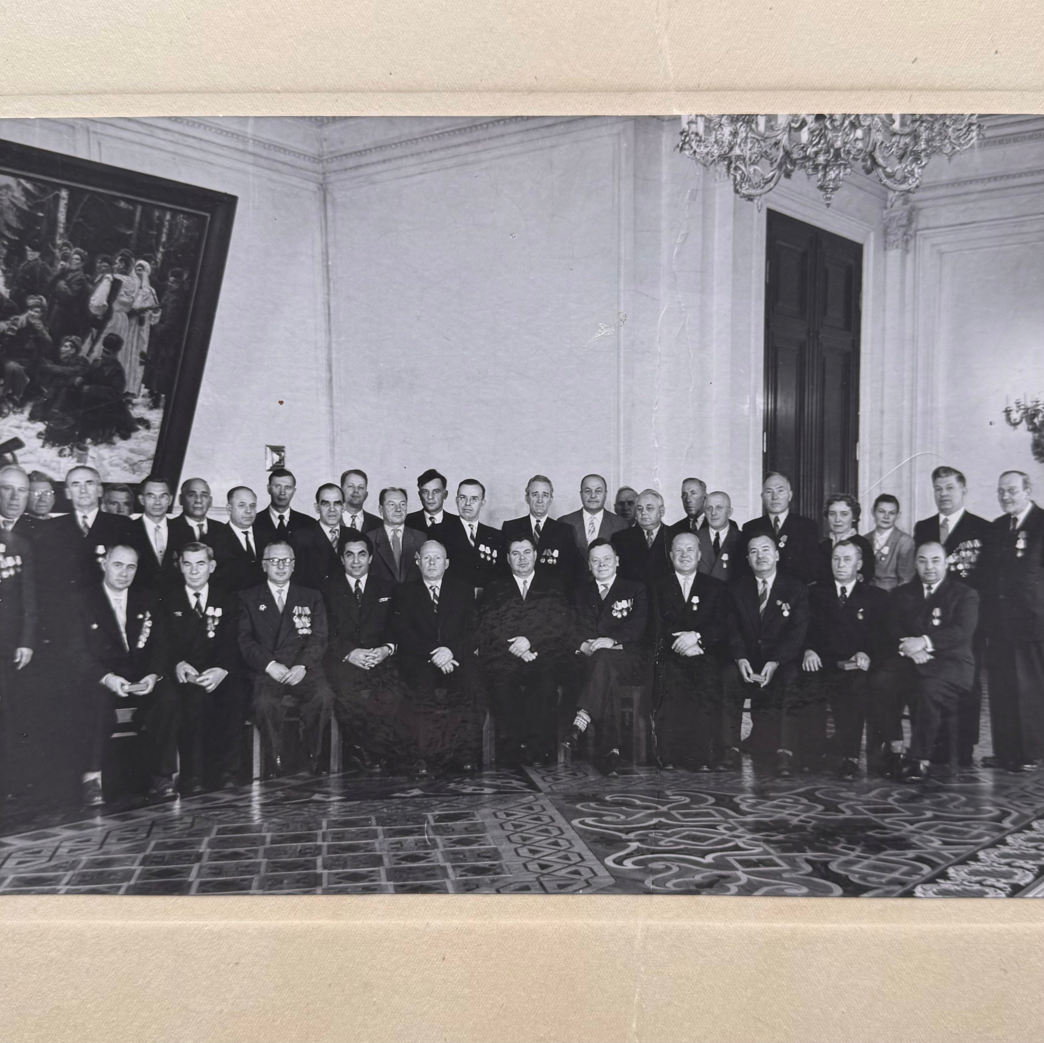 1958 Moscow Kremlin Photograph of KGB Directorate “S” Veterans – Illegal Intelligence Officers, Rare Original Cold War Artifact