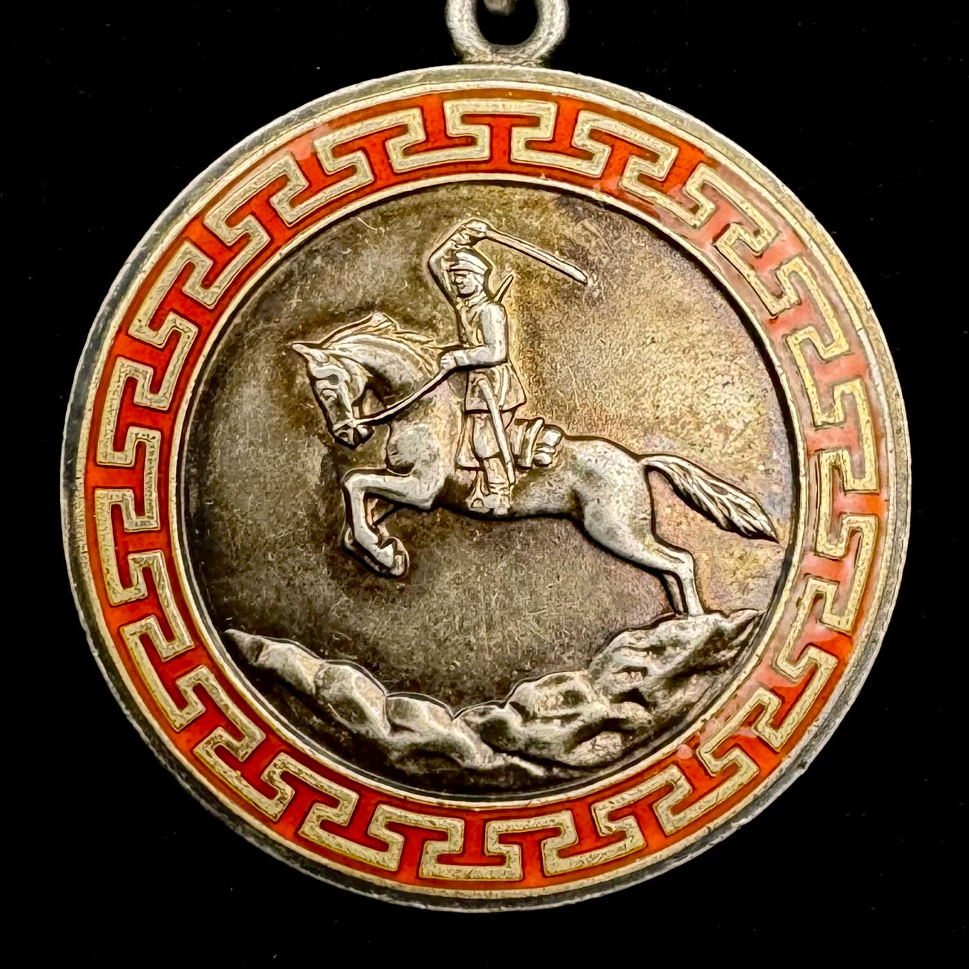 1960s Mongolian Honorary Medal Of Combat – Type I, Variation III, Silver, Beautifully Toned, Moscow Mint, Official Issue