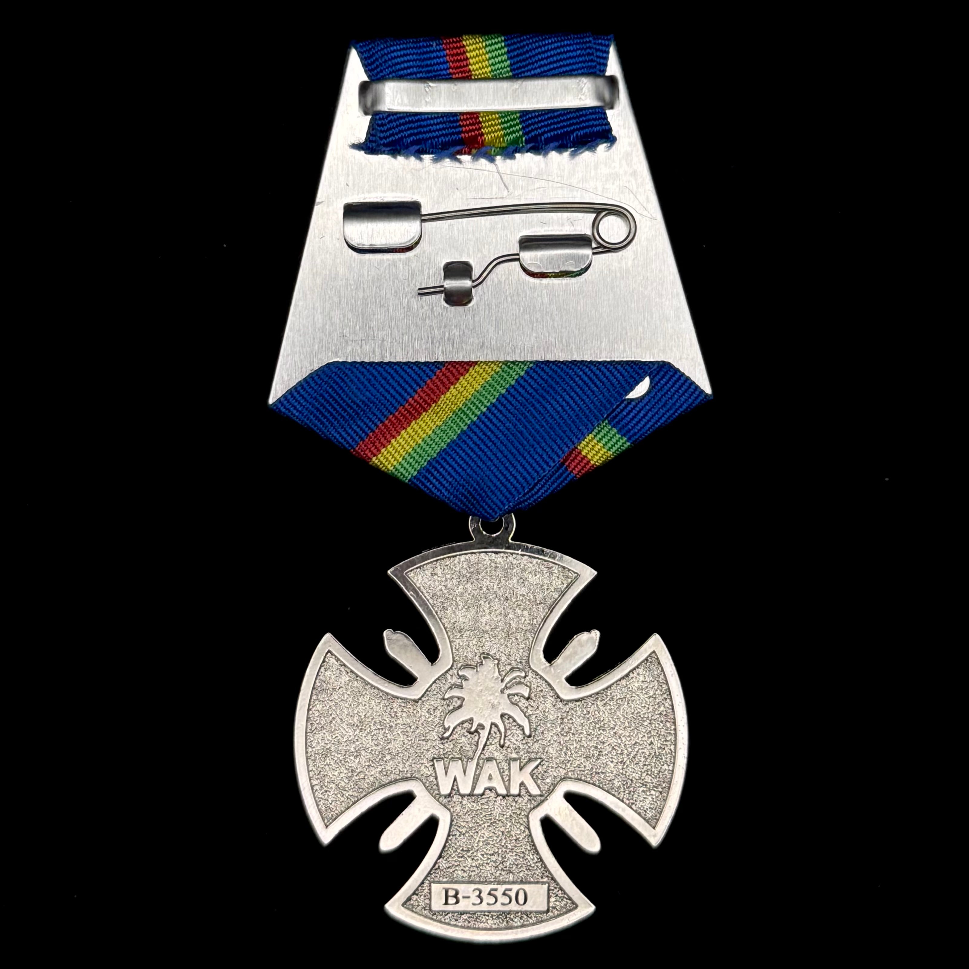 Wagner Afrika Korps “Black Cross” Combat Service Trench Cross with Box – Mali Campaign, Fighter Numbered, Rare Issued Award