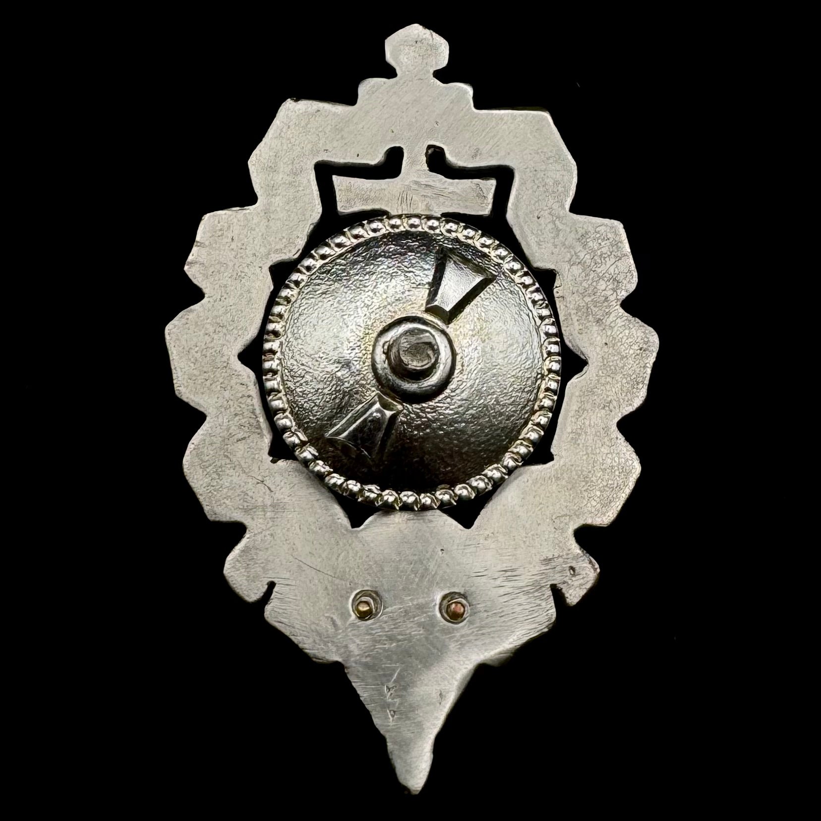 Russian SVR Illegal Intelligence Directorate “S” Honored Veteran Badge – White Variant, Rare Award