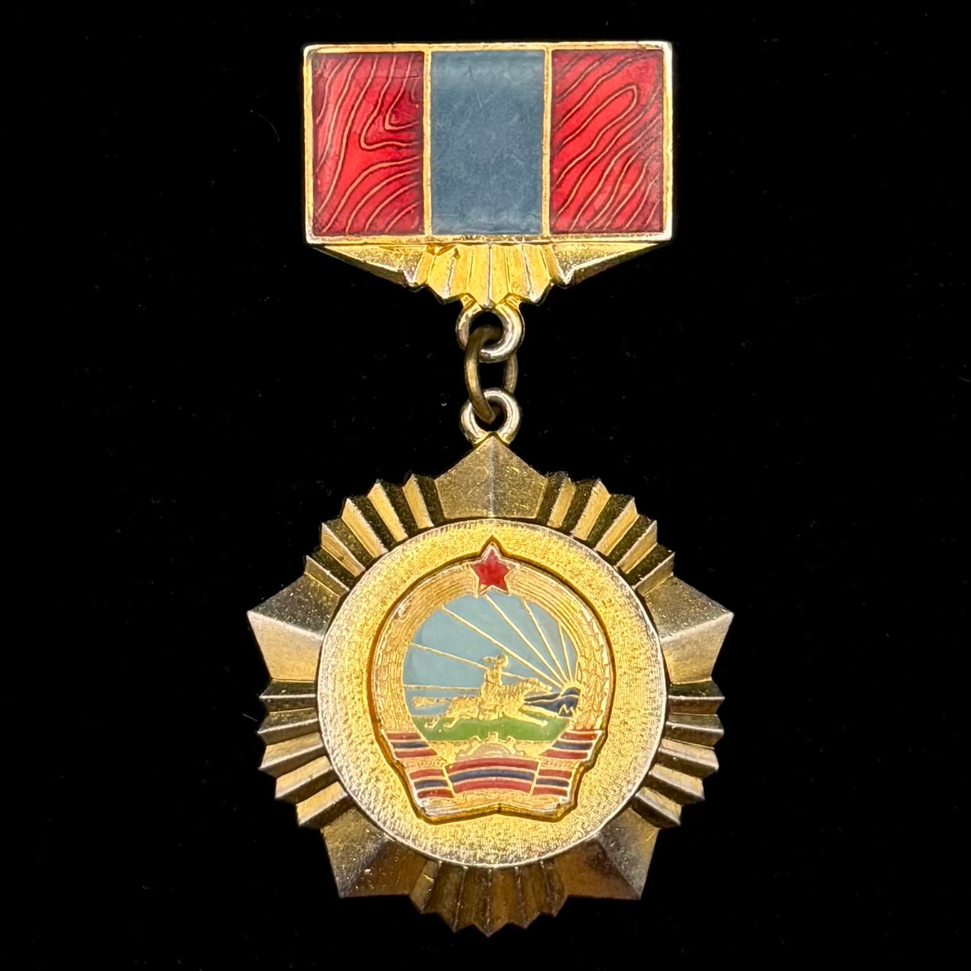 Mongolian People's Republic Title of Merit Badge – Honorary State Award, Rare Official Issue