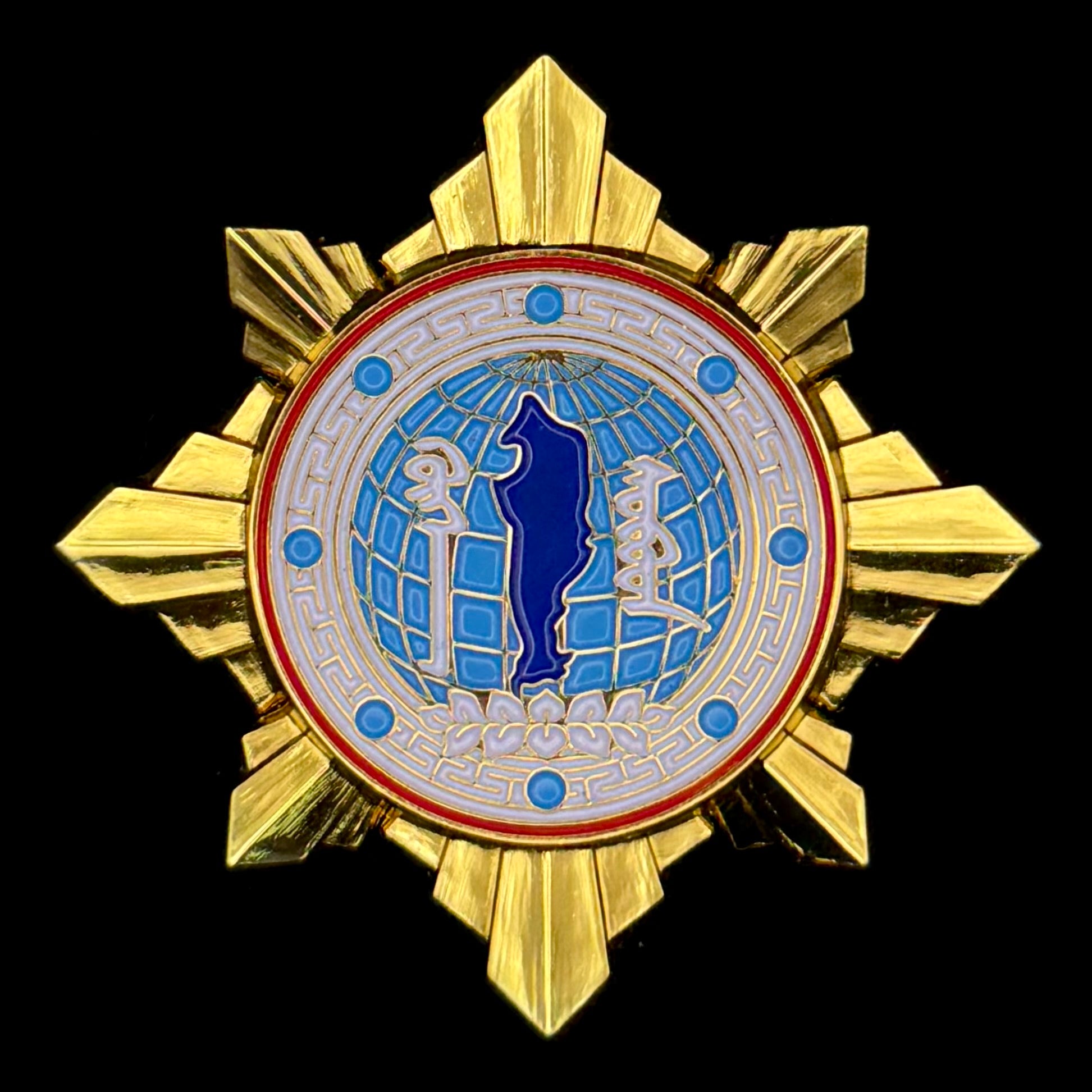 Mongolian Khövsgöl Province Order Of Blue Pearl – Highest Provincial Award, Rare Original Issue