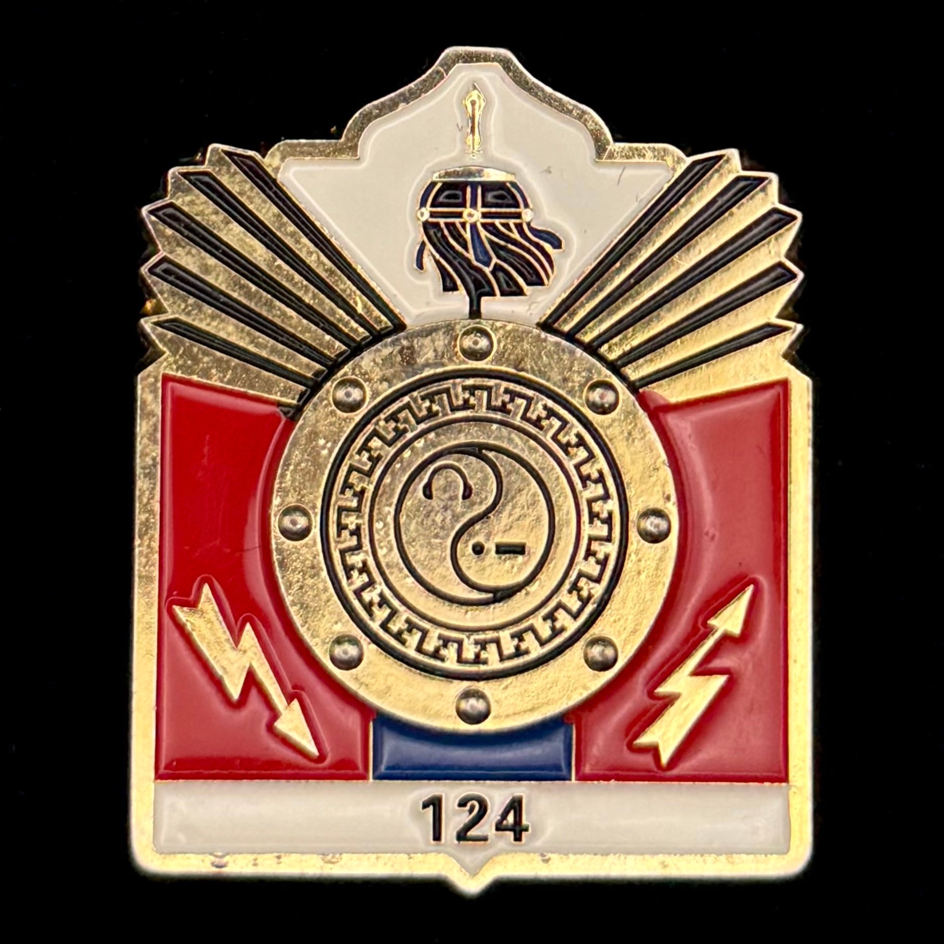 2000s Mongolian Military 124th Radio Special Unit Officer Service Badge – Rare Official Issue