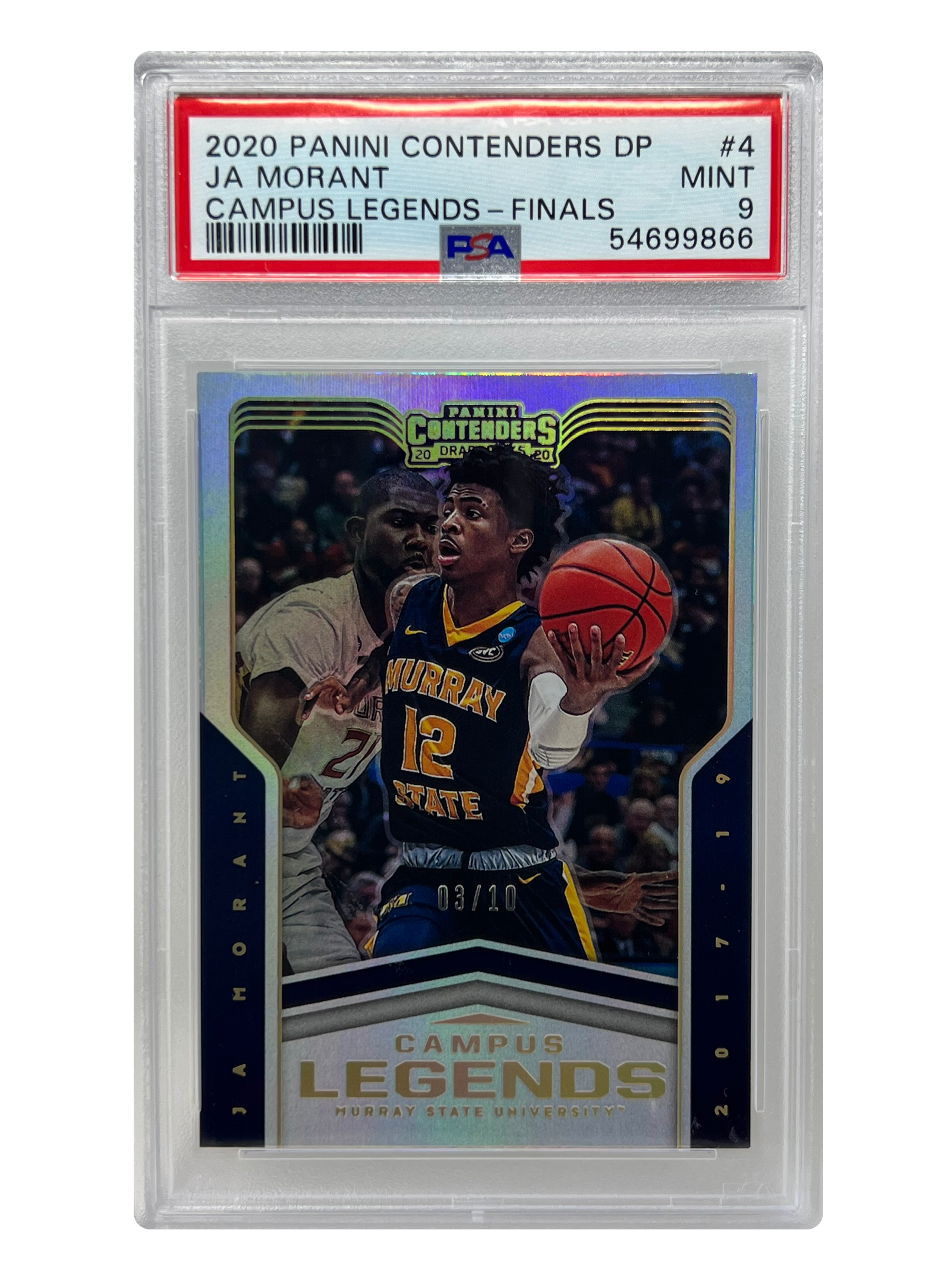 2020 Panini Contenders DP Ja Morant 03/10 Card PSA 9 MINT