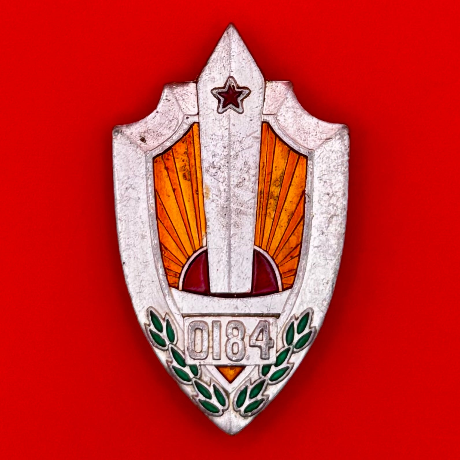 Mongolian Border Guard 0184th Unit Honorary Badge Cold War Era