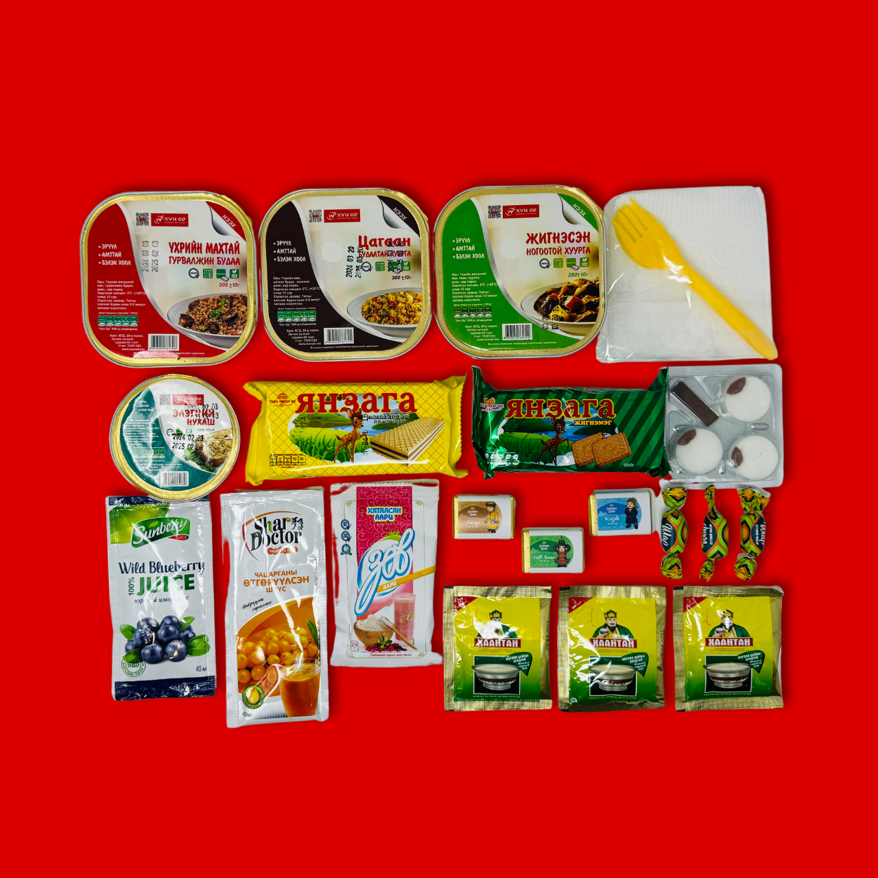 Mongolian Prison Service 24 Hour Individual Combat Ration MRE (EXP 2025 FEB)