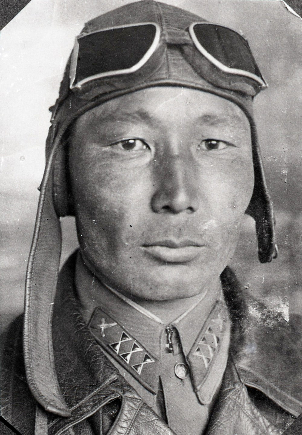 1930s Pre-WWII Mongolian People's Revolutionary Army Collar Enamel Badges – Set of 4, Rare Hourglass Style, Original Issue