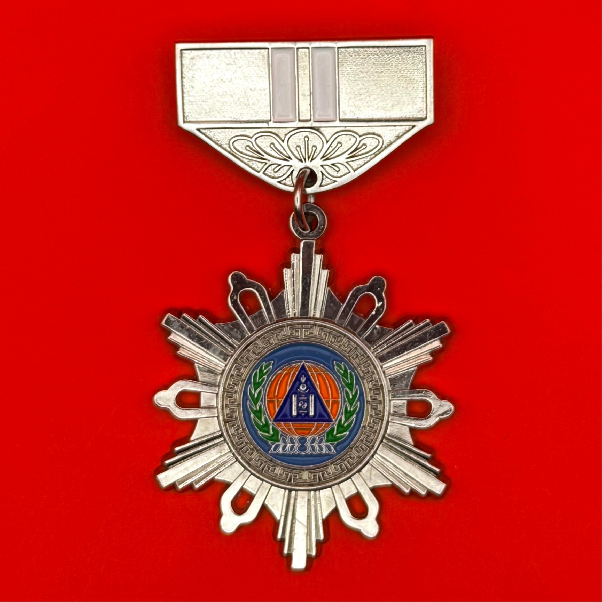 Mongolian Firefighters and Rescuers 2nd Class Medal – 15 Years of Service Recognition